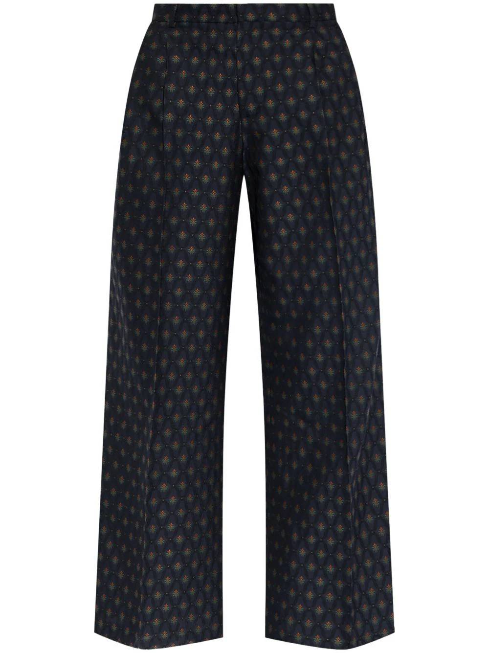 Etro WREA0030 Woman Black Trousers - Zuklat