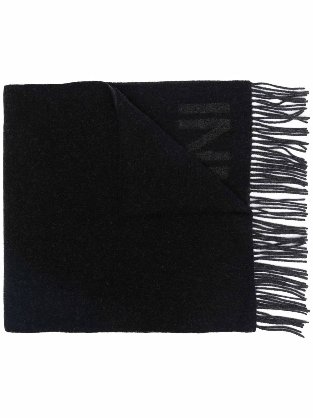 GANNI A3905 Woman Black Scarfs - Zuklat