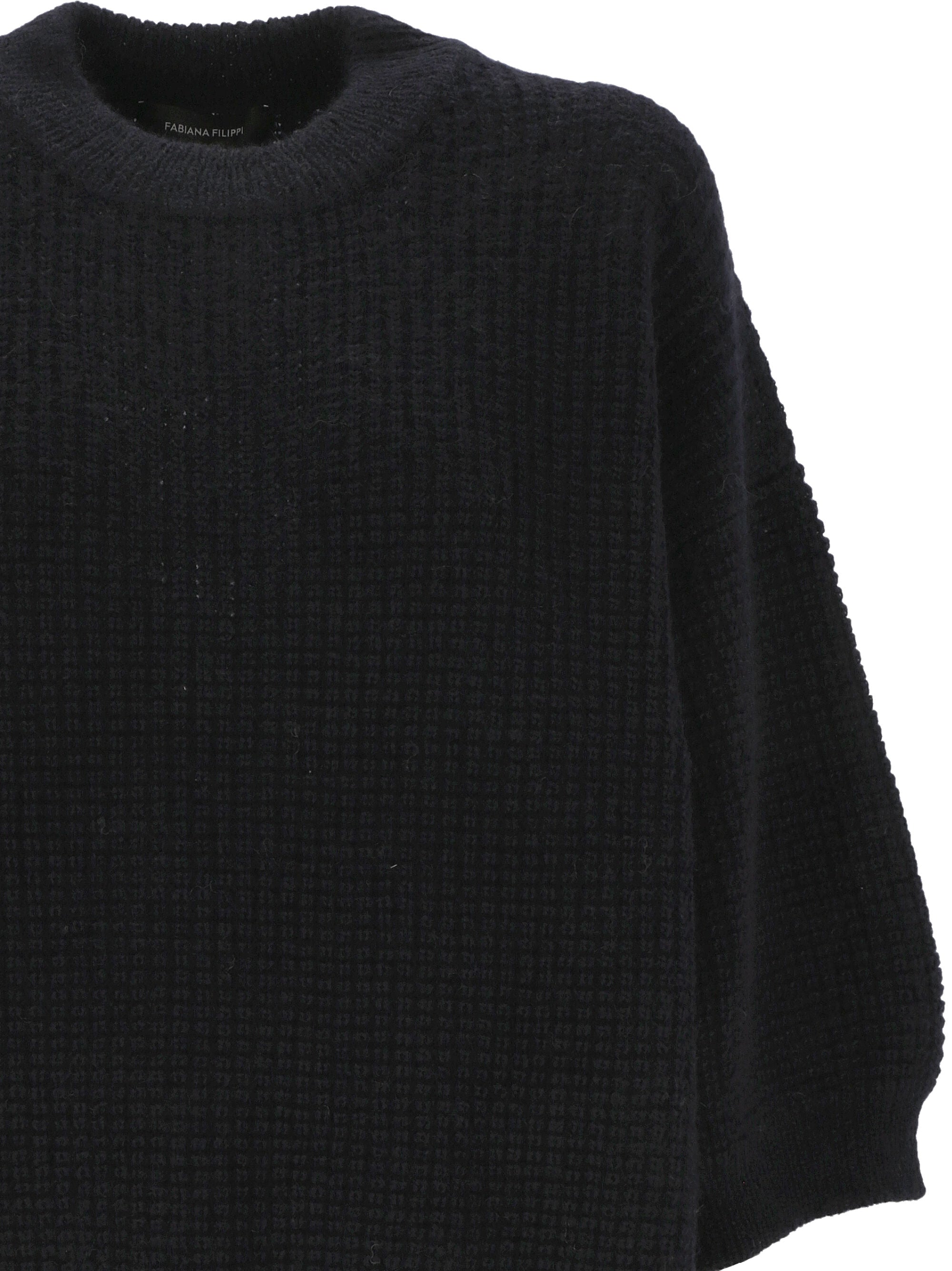 Fabiana Filippi MAD214F037 Woman Black Sweaters - Zuklat