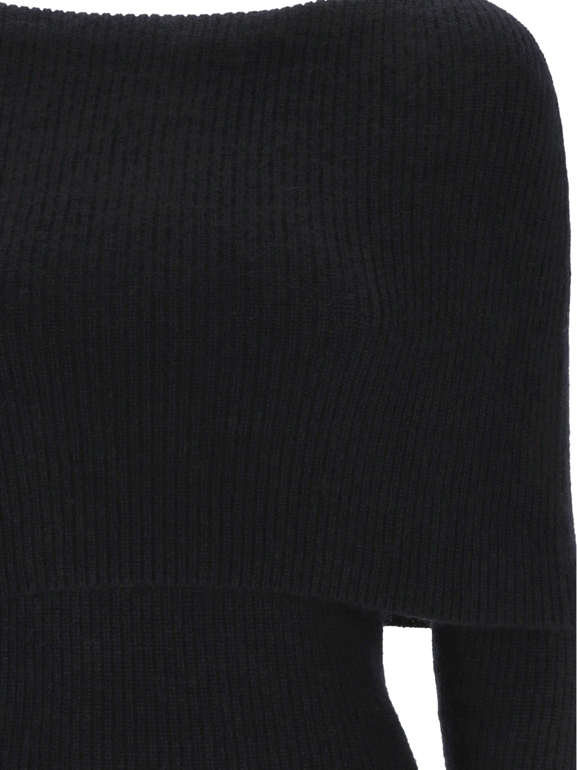 Fabiana Filippi MAD214F378 Woman Black Sweaters - Zuklat