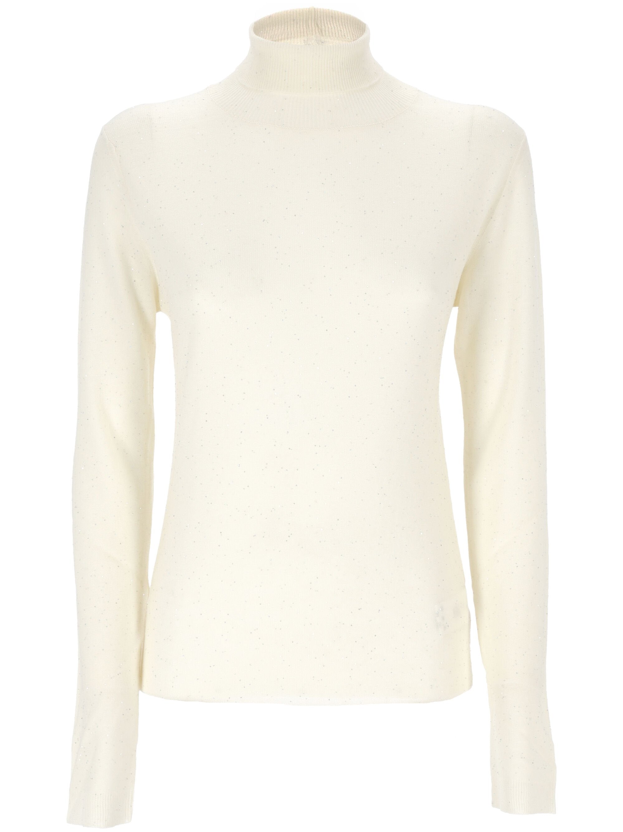 Fabiana Filippi MAD214F045 Woman Cream Sweaters - Zuklat