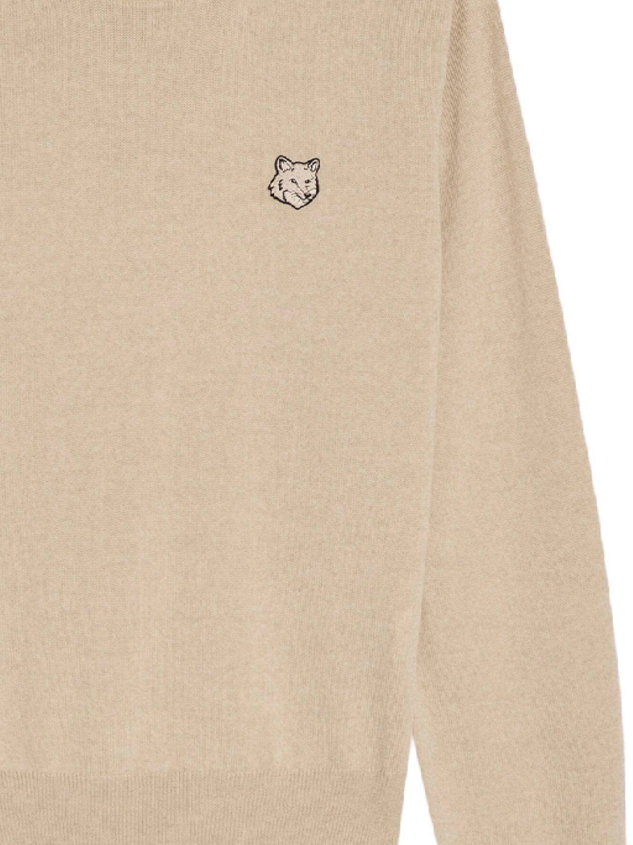 MAISON KITSUNE' MW00801KT1036 Woman LIGHT BEIGE MELANGE Sweaters - Zuklat