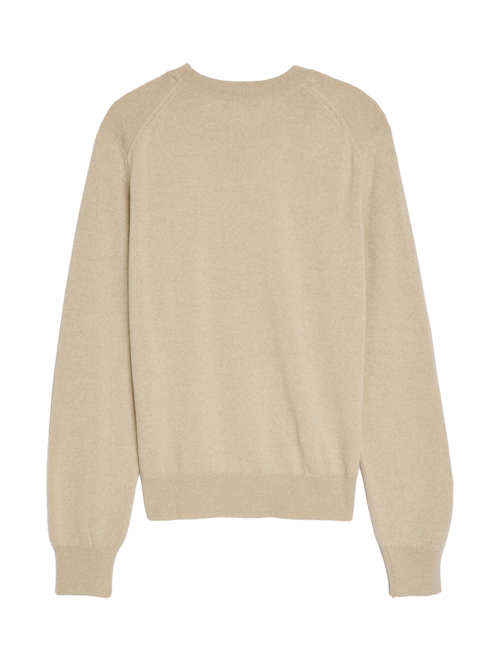 MAISON KITSUNE' MW00801KT1036 Woman LIGHT BEIGE MELANGE Sweaters - Zuklat