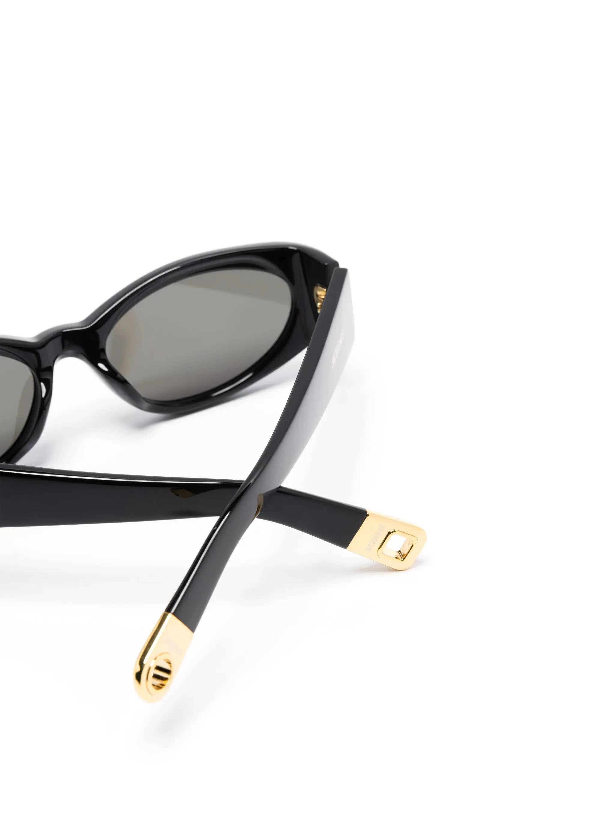 JACQUEMUS JAC4C1SUN Woman Black Sunglasses - Zuklat