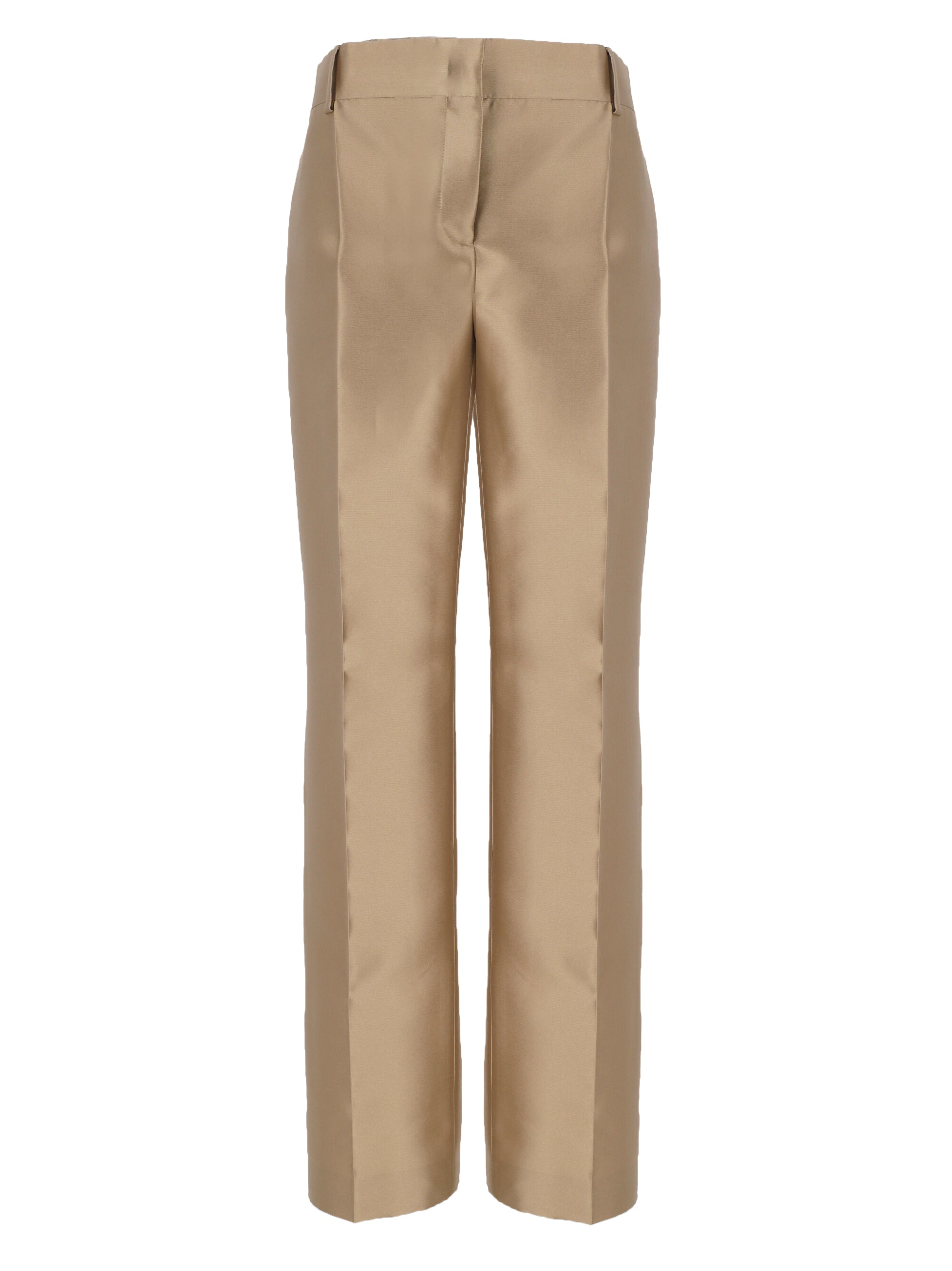 Alberta Ferretti AFV03106 Woman Beige Trousers - Zuklat