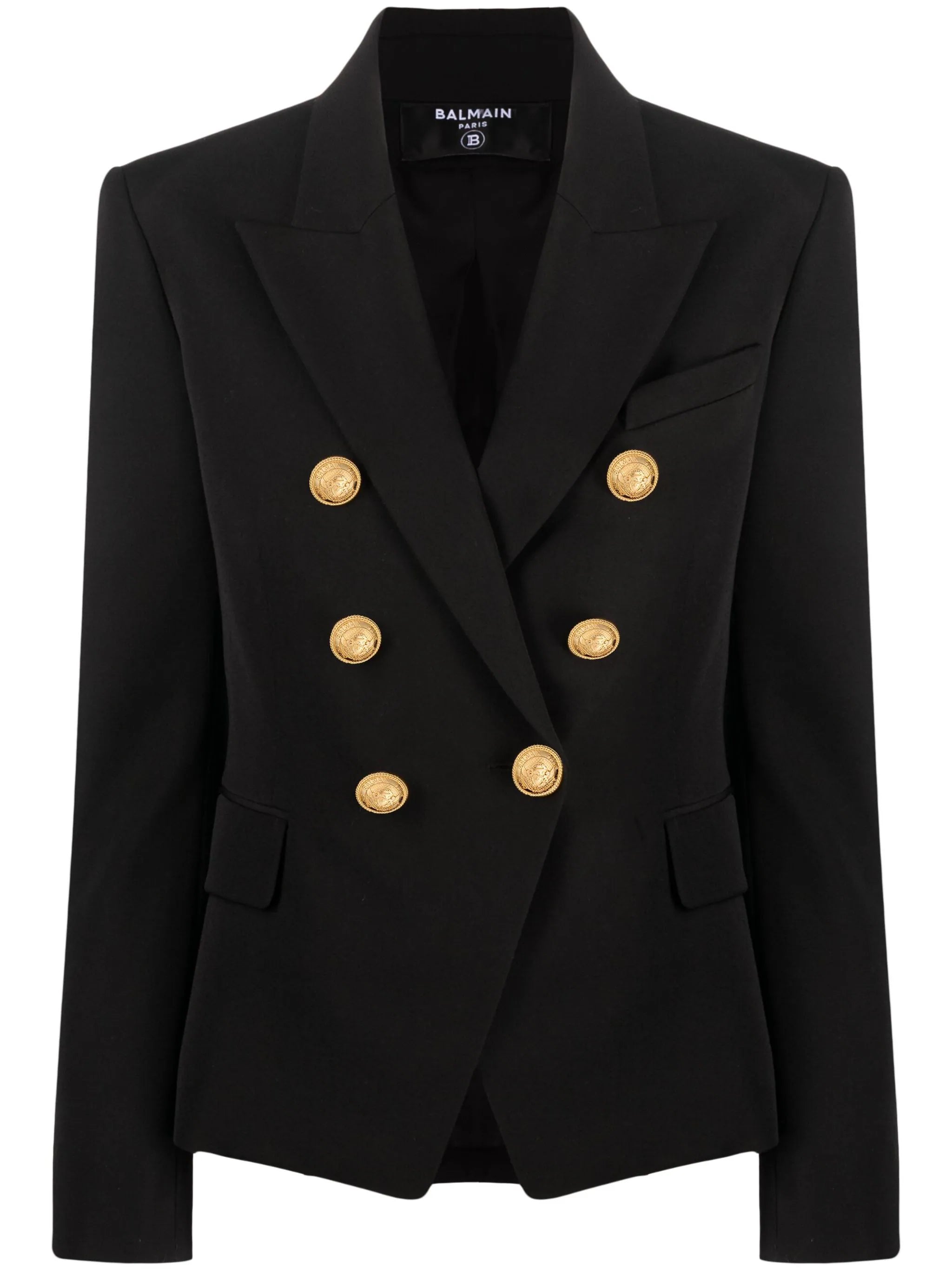 Balmain BF1SG008WC09 Woman Black Jackets - Zuklat