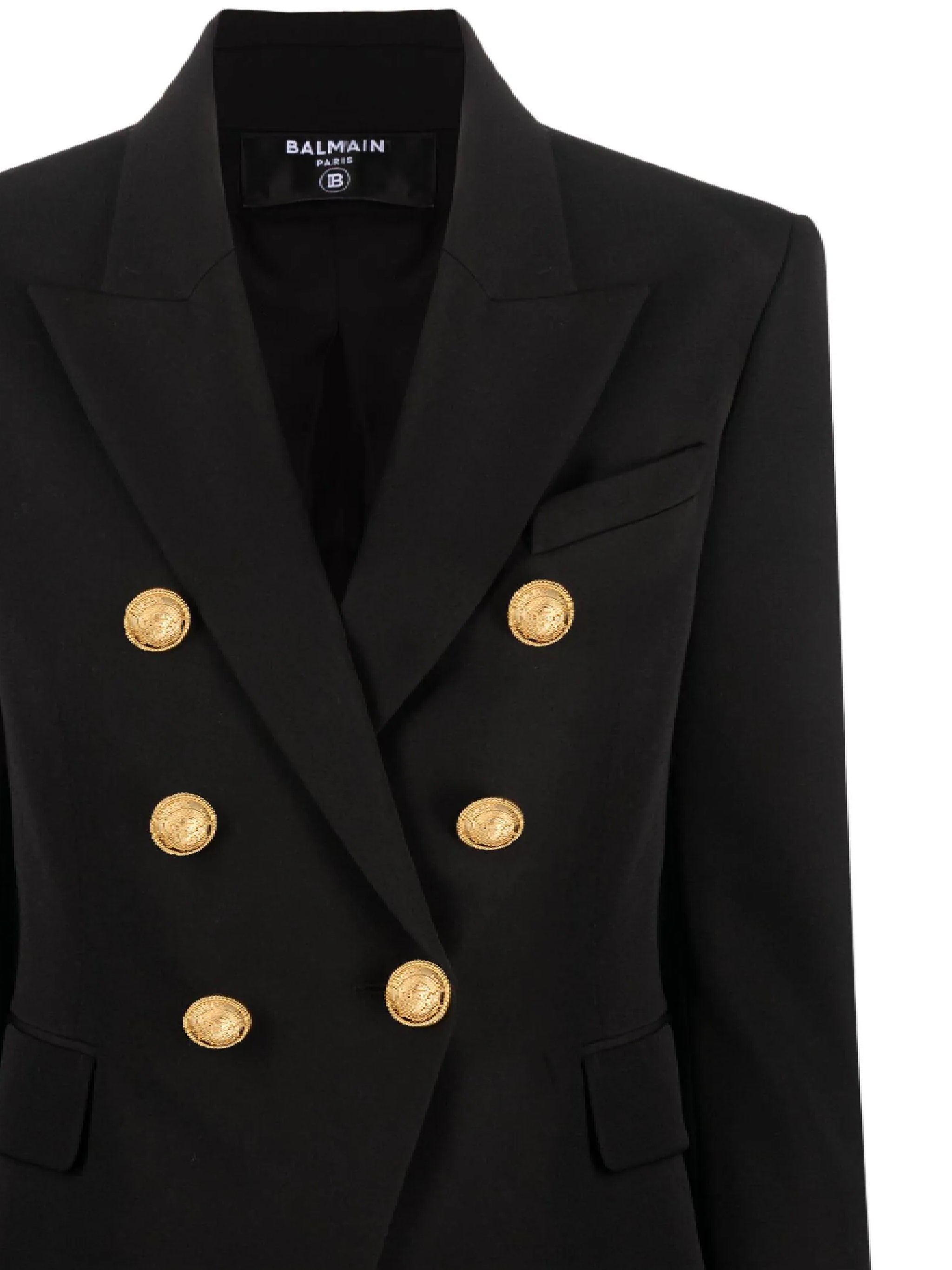 Balmain BF1SG008WC09 Woman Black Jackets - Zuklat