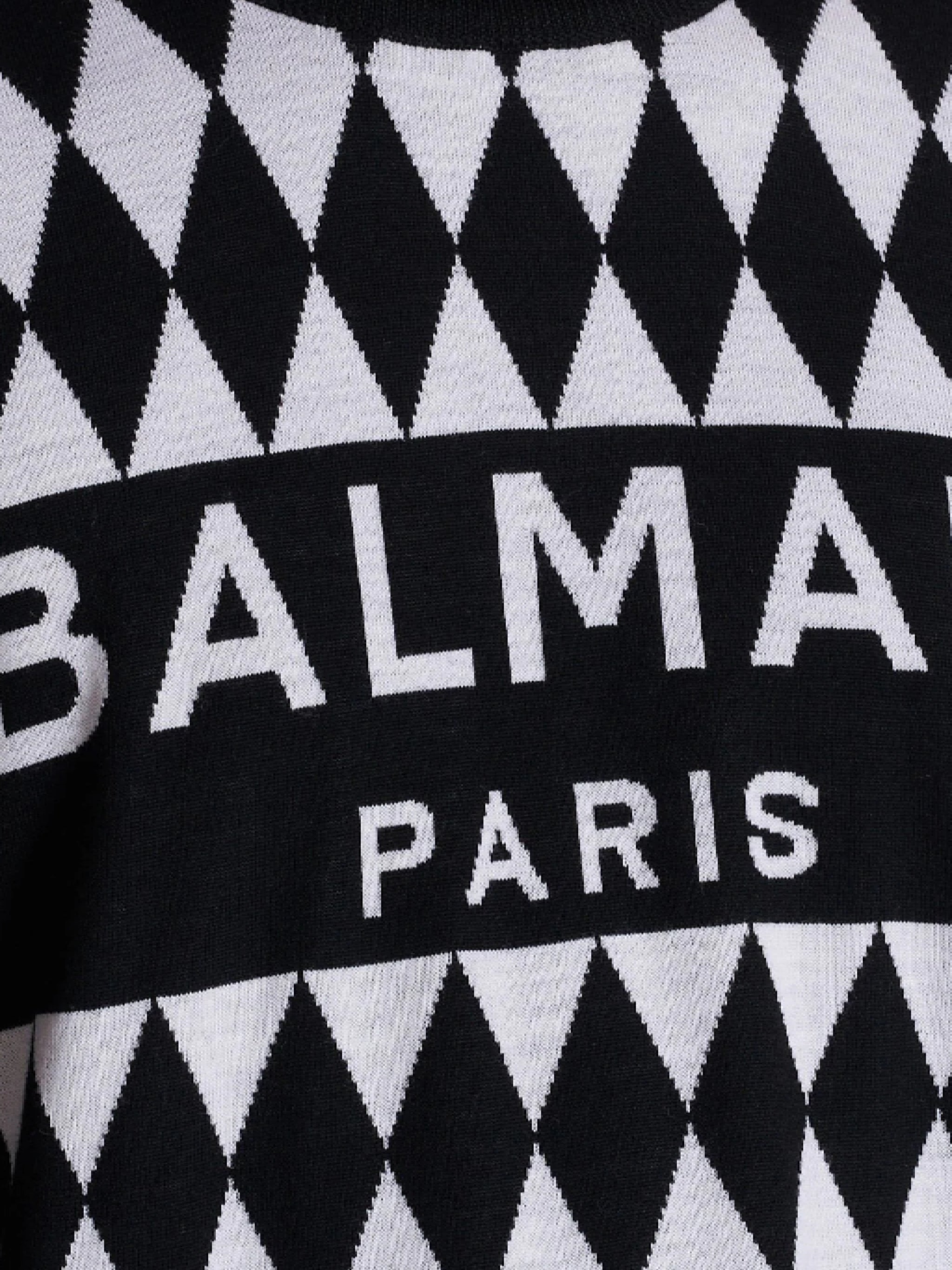 Balmain DH1KD000KG95 Man Noir/blanc Sweaters - Zuklat