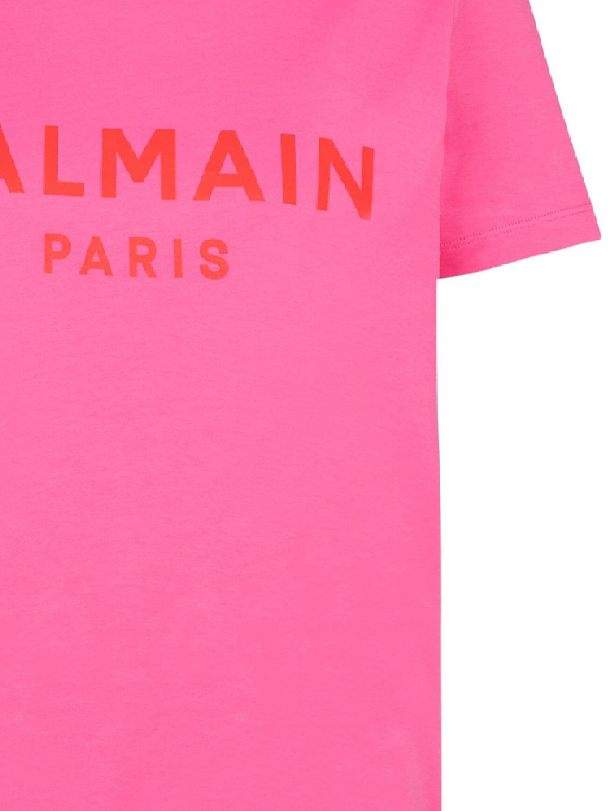 Balmain BF1EF005BB02 Woman FUCHSIA/ROUGE T-shirts and Polos - Zuklat