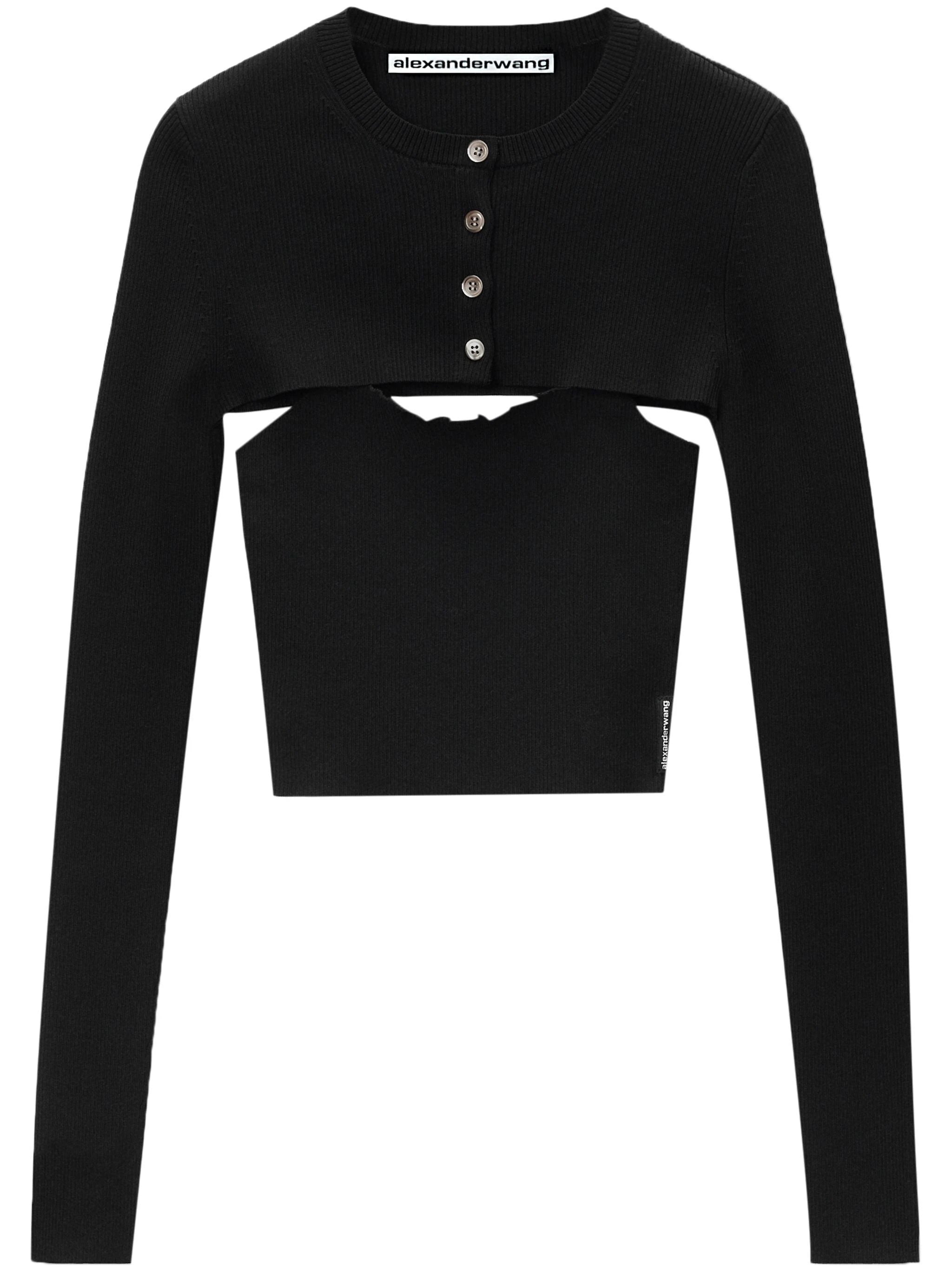 Alexander Wang 1KC3241060 Woman Black Sweaters - Zuklat