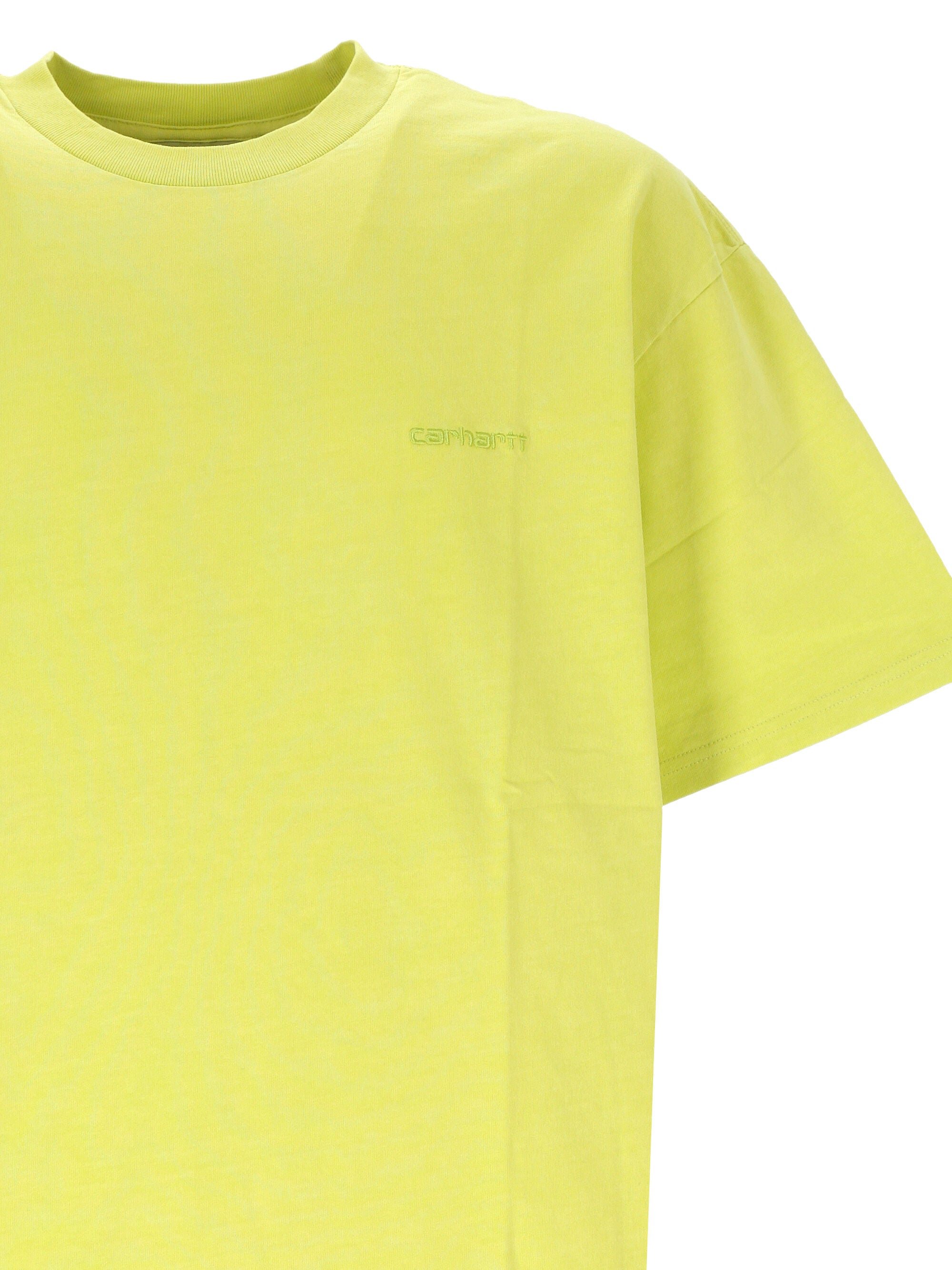 Carhartt WIP I033622 Unisex ARCTIC LIME GARMENT DYED T-shirts and Polos - Zuklat