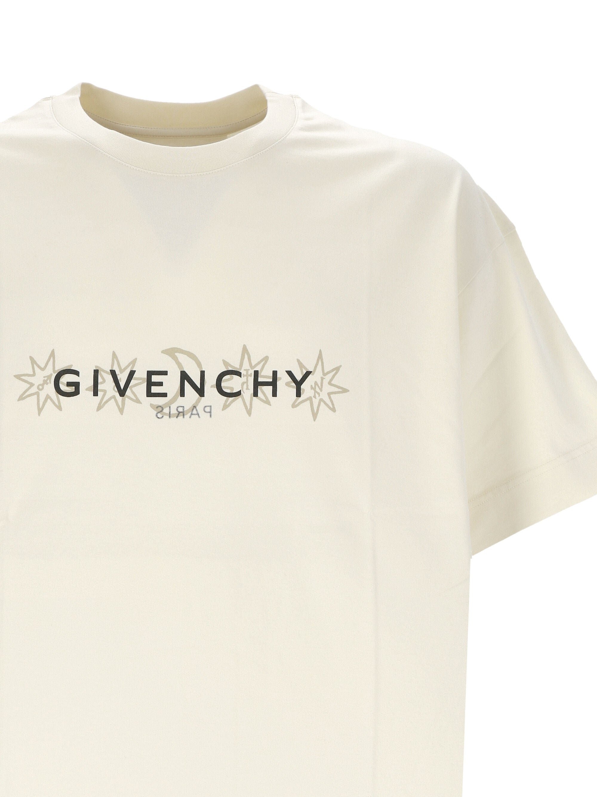 Givenchy BM71JA Man White T-shirts and Polos - Zuklat