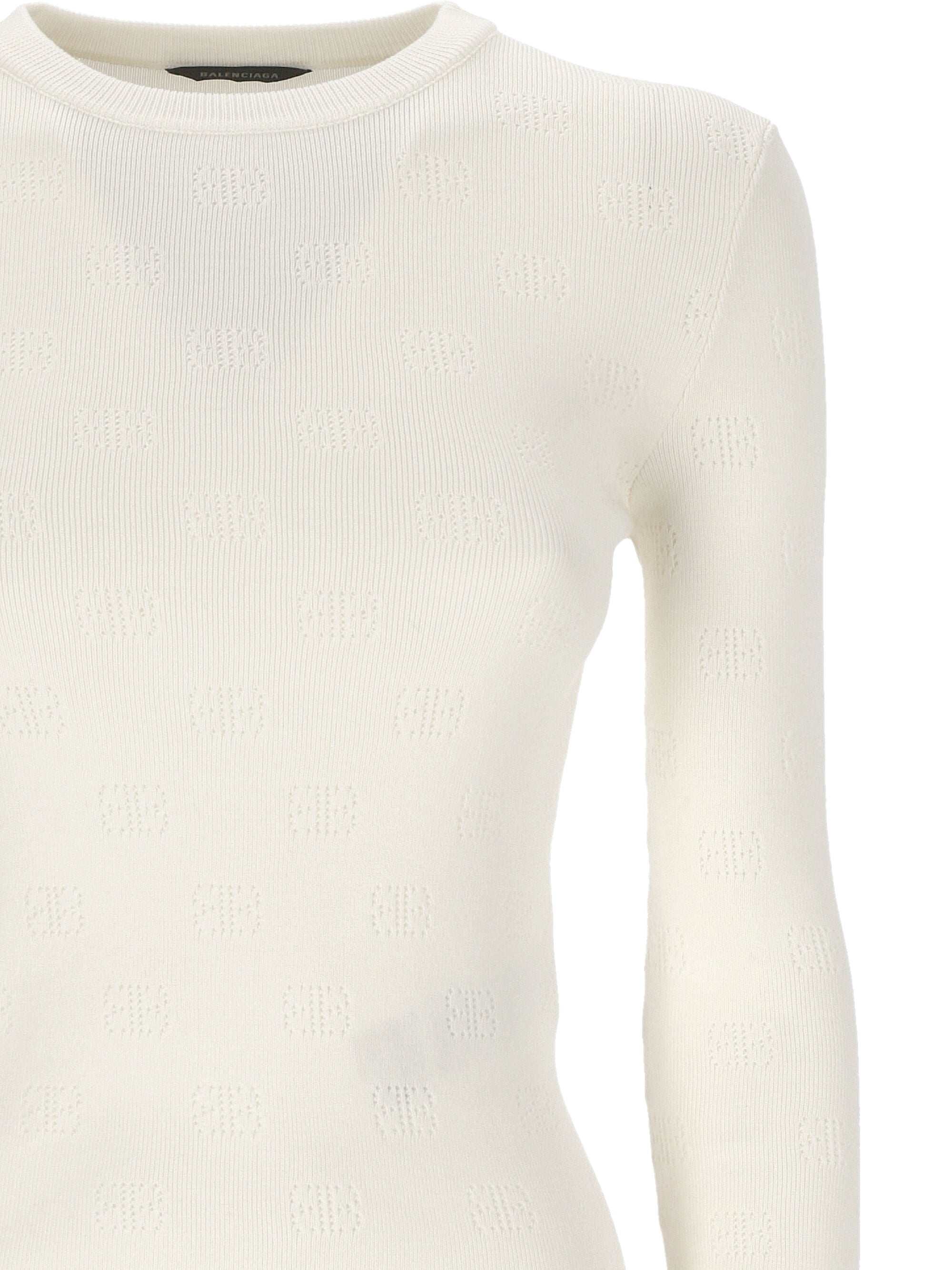 Balenciaga 793613 Woman White Sweaters - Zuklat