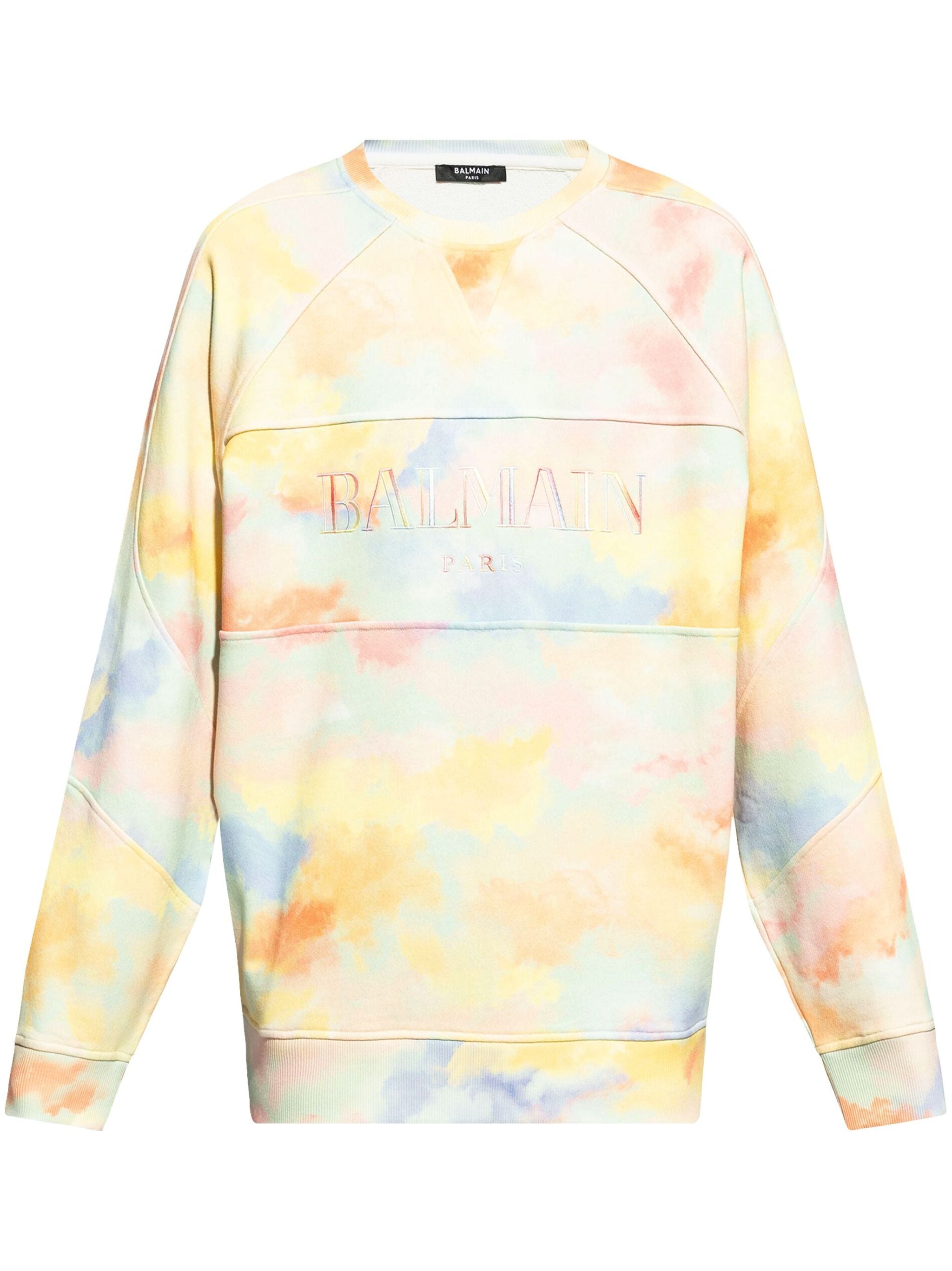 Balmain DH1JS118GD65 Man Multico pastel Sweaters - Zuklat