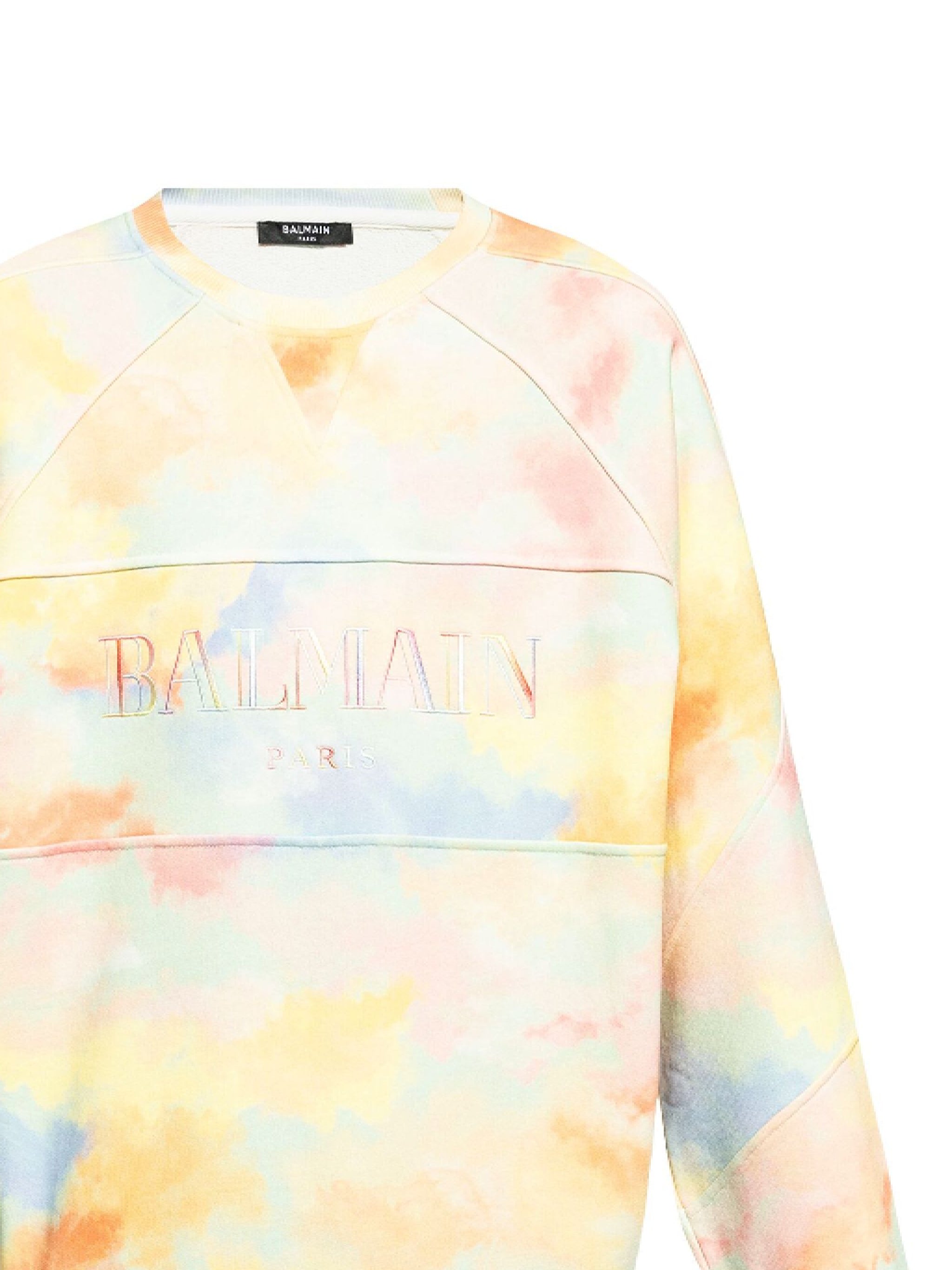 Balmain DH1JS118GD65 Man Multico pastel Sweaters - Zuklat