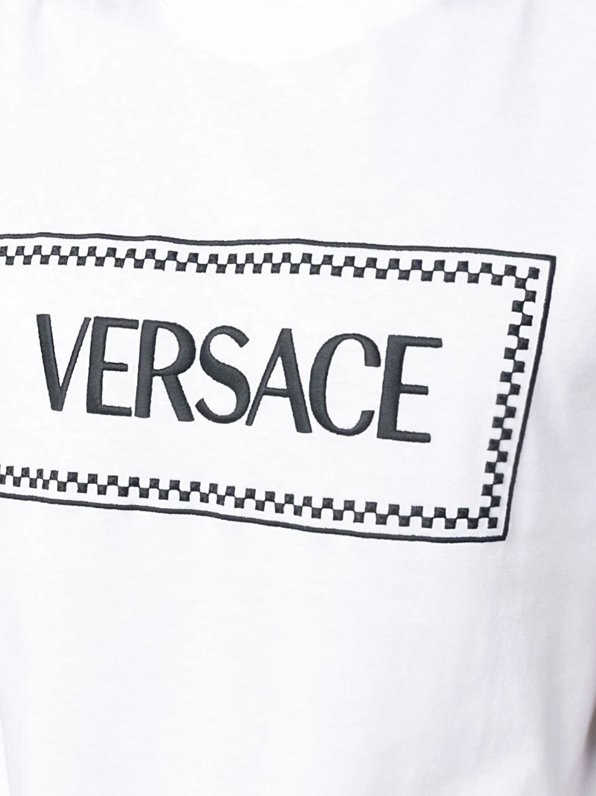 Versace 1011694 Man White T-shirts and Polos - Zuklat