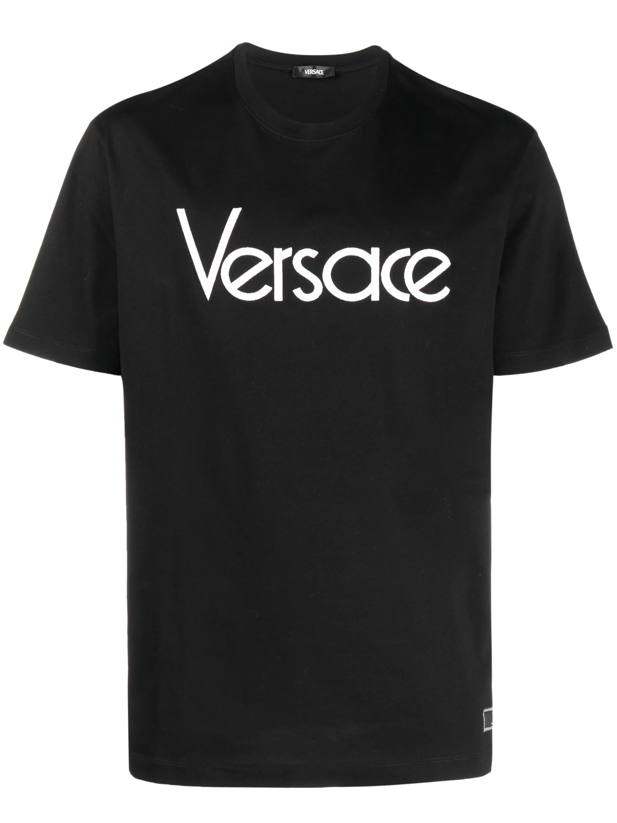 Versace 1012545 Man Black T-shirts and Polos - Zuklat