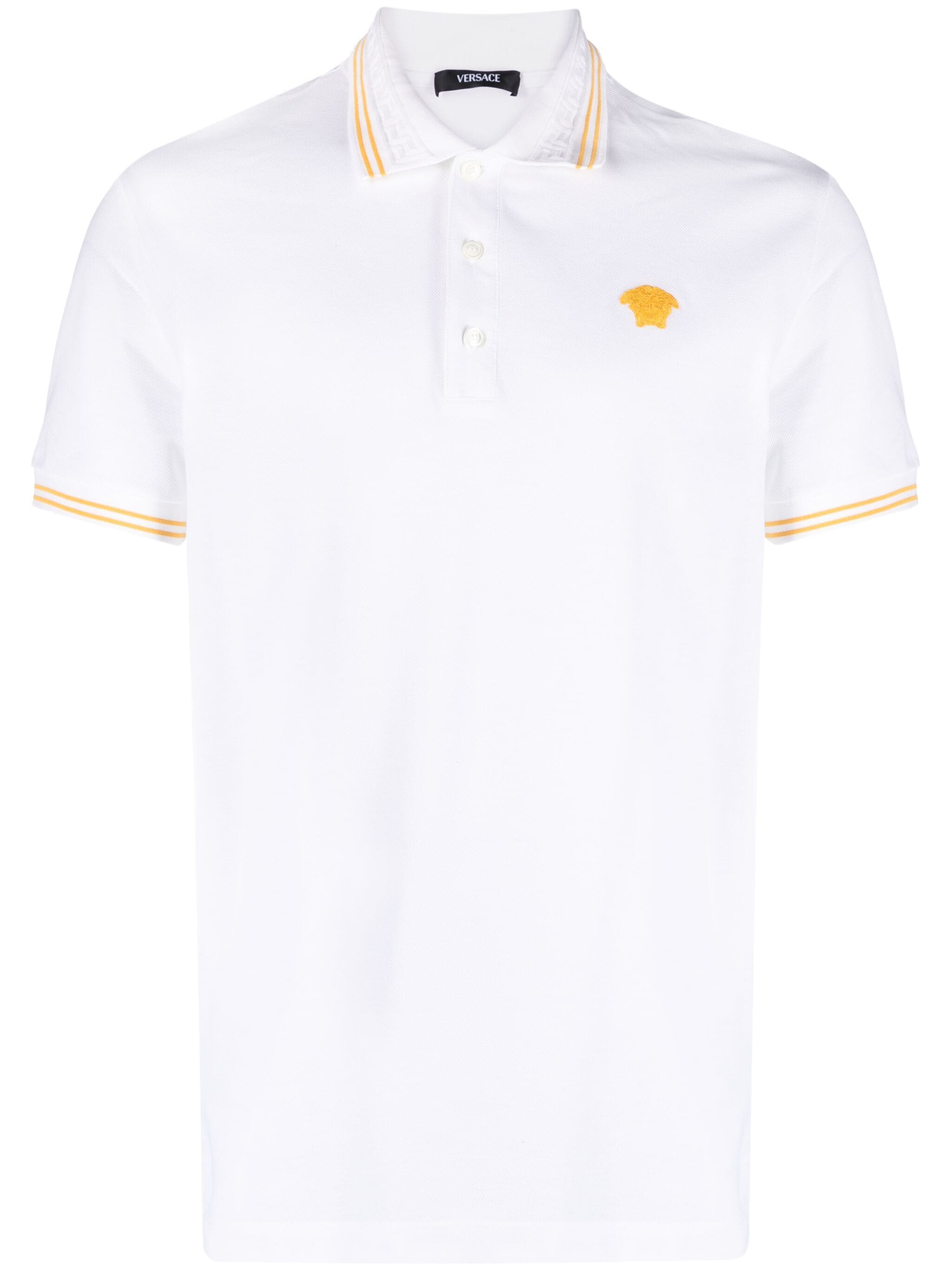 Versace 1013910 Man White T-shirts and Polos - Zuklat