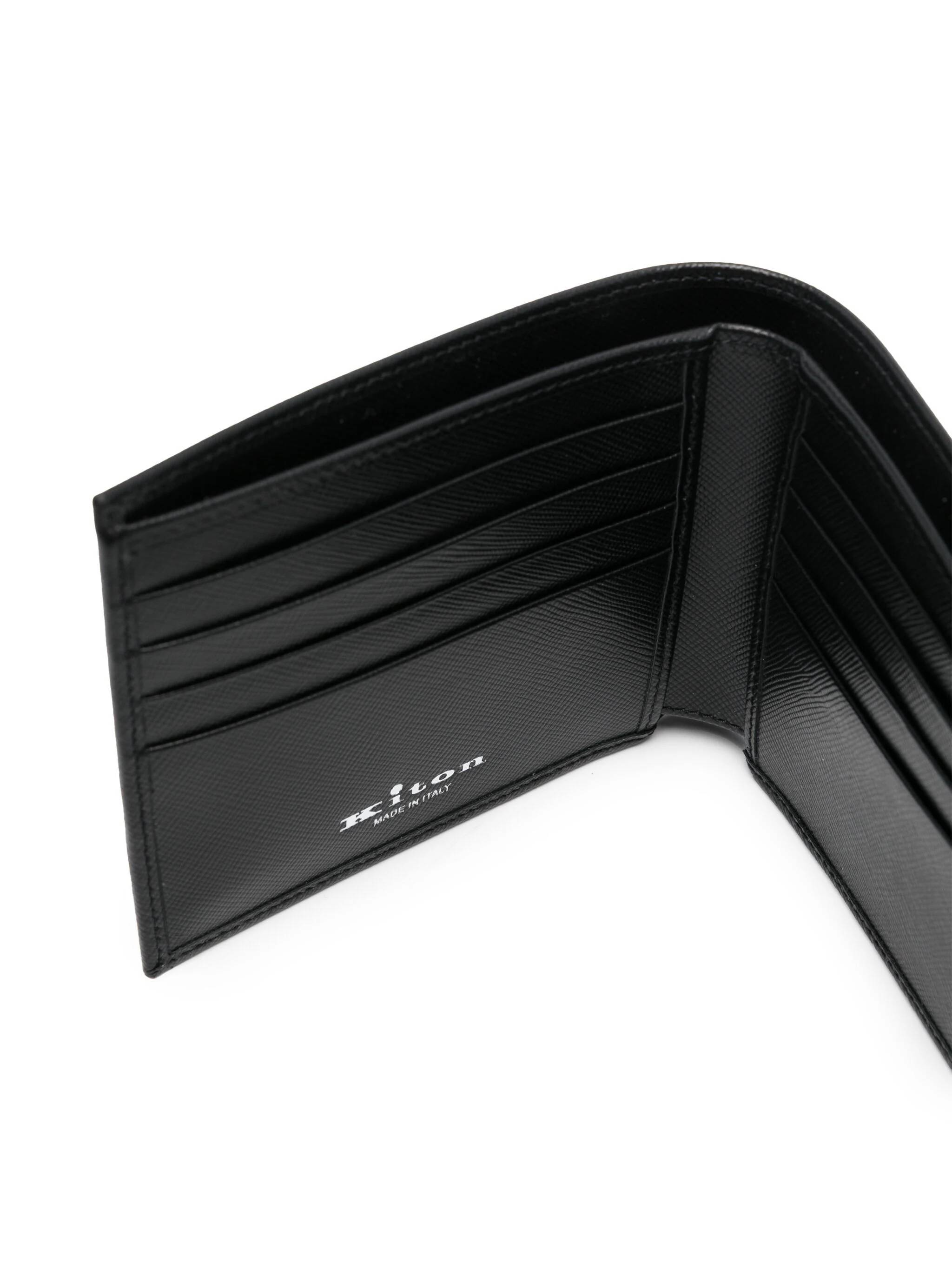 Kiton UPEA015N010030 Man Black Wallets - Zuklat