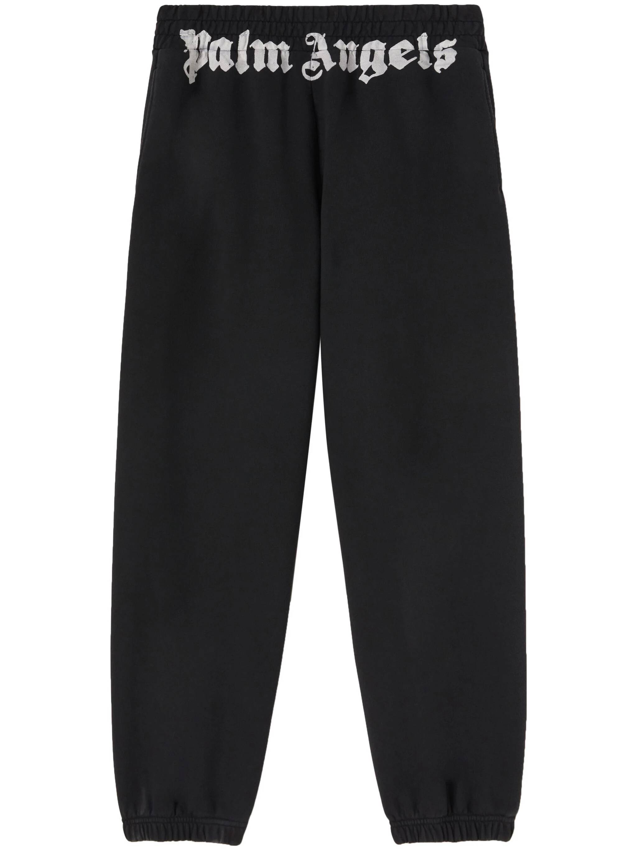 Palm Angels PMCH013F24FLE002 Man BLACK OFF Trousers - Zuklat