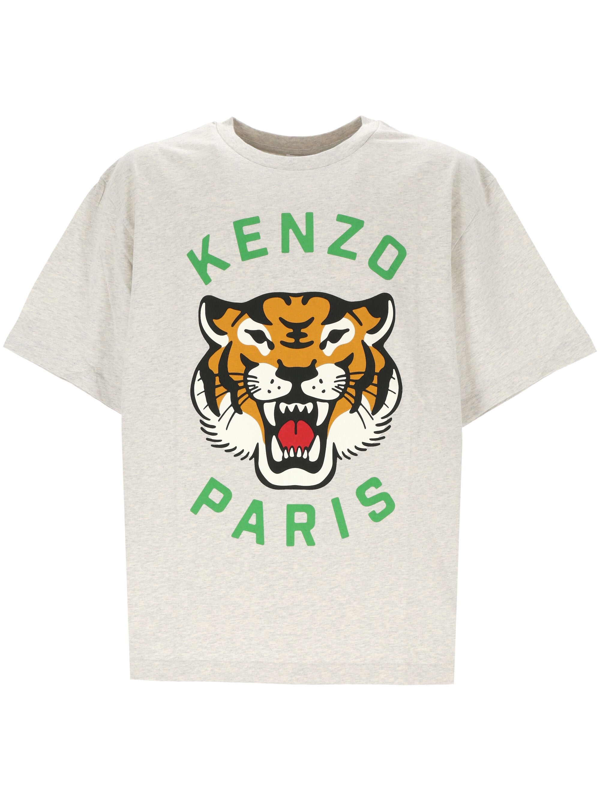 Kenzo FE68TS0094SG Unisex Gris clair T-shirts and Polos - Zuklat