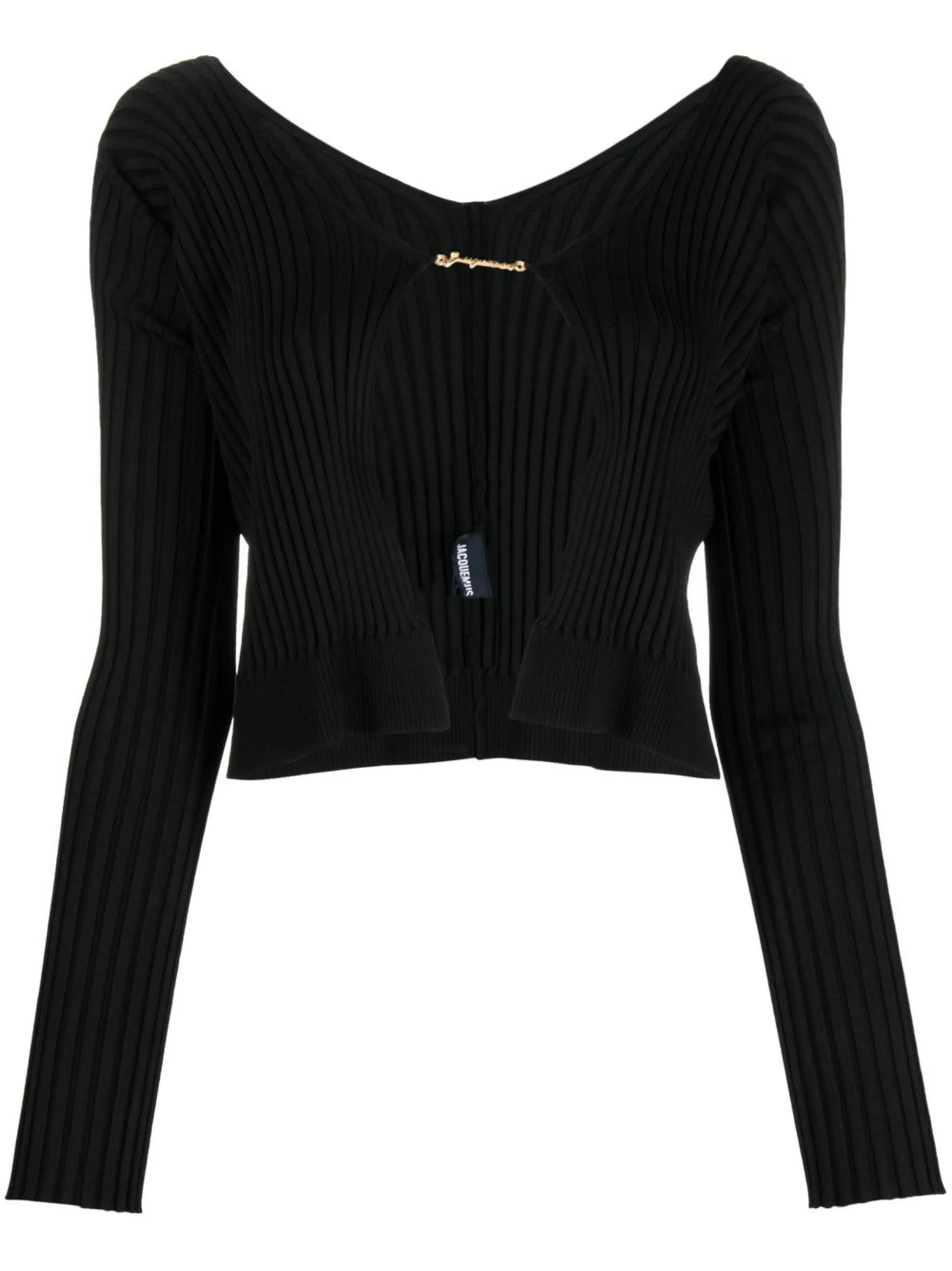 JACQUEMUS 223KN500 Woman Black Sweaters - Zuklat