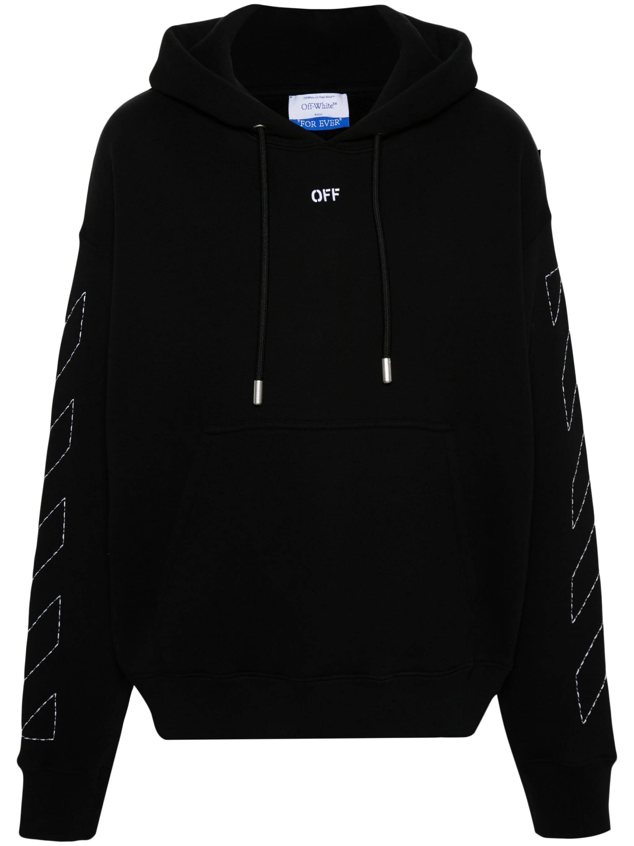 Off White OMBB085C99FLE014 Man BLACK-WH Sweaters - Zuklat