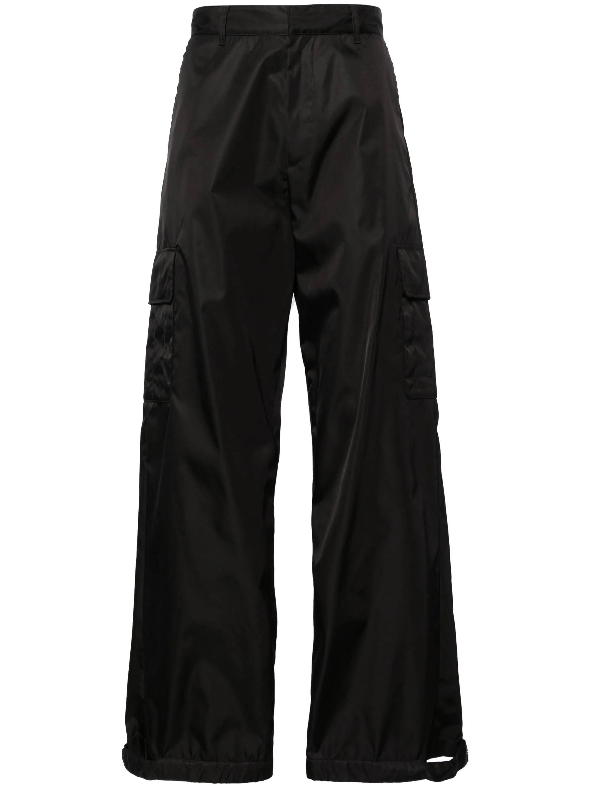 Off White OMCF037C99FAB002 Man Black blac Trousers - Zuklat