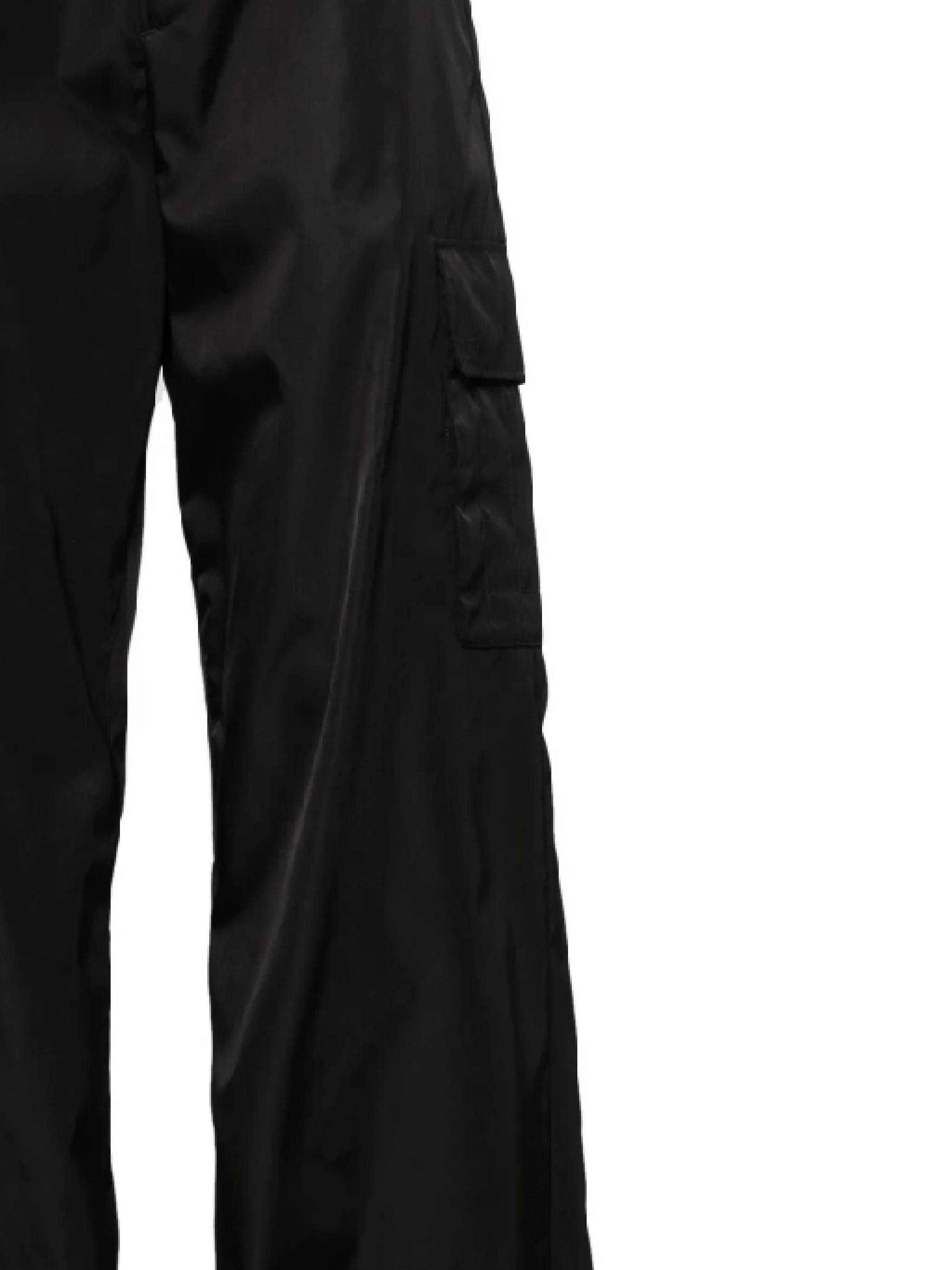 Off White OMCF037C99FAB002 Man Black blac Trousers - Zuklat