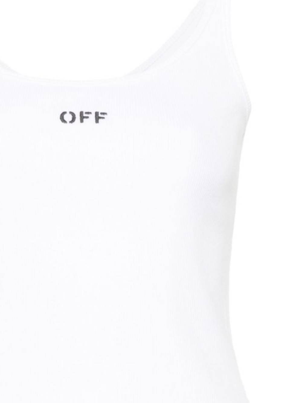 Off White OWAD072C99JER002 Woman White blac Top - Zuklat