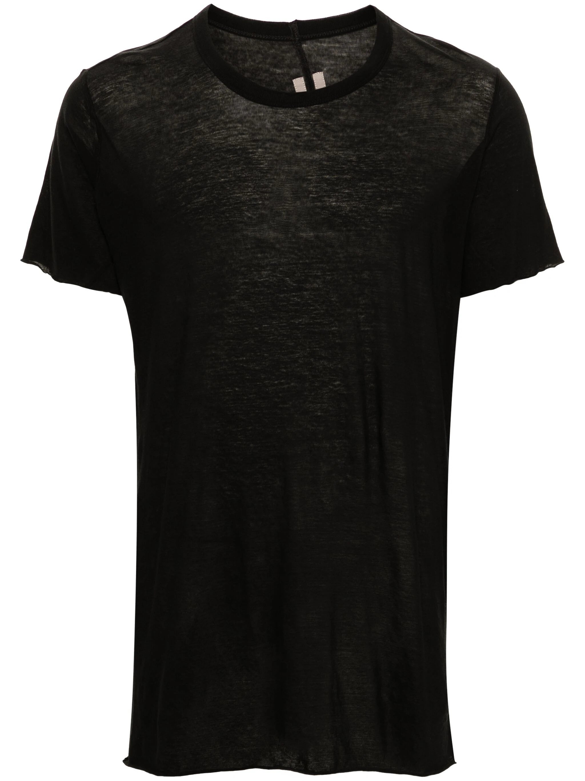 Rick Owens RU02D6251 Man Black T-shirts and Polos - Zuklat