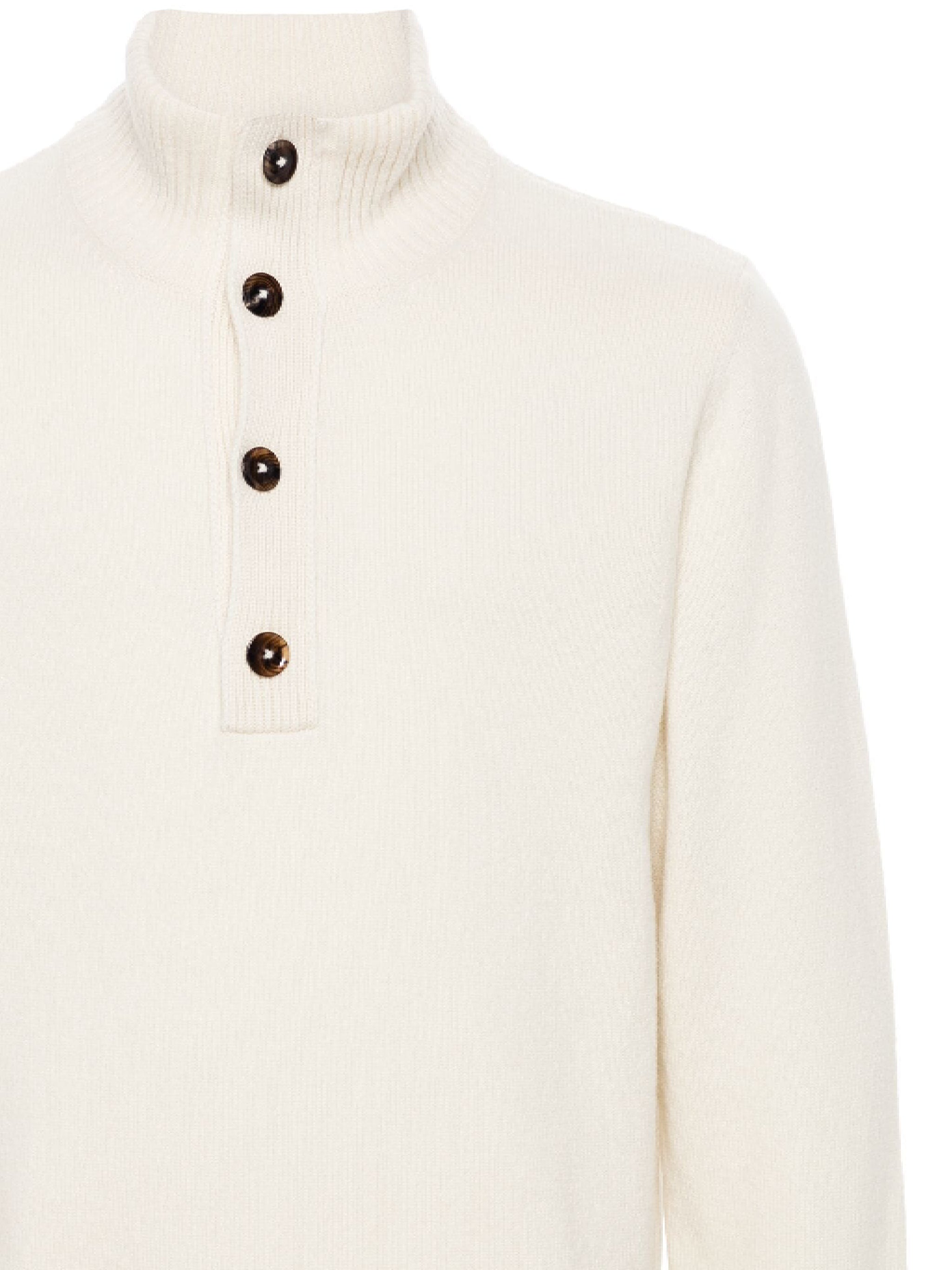 Tom Ford KTL004YMW047F24 Man White Sweaters - Zuklat