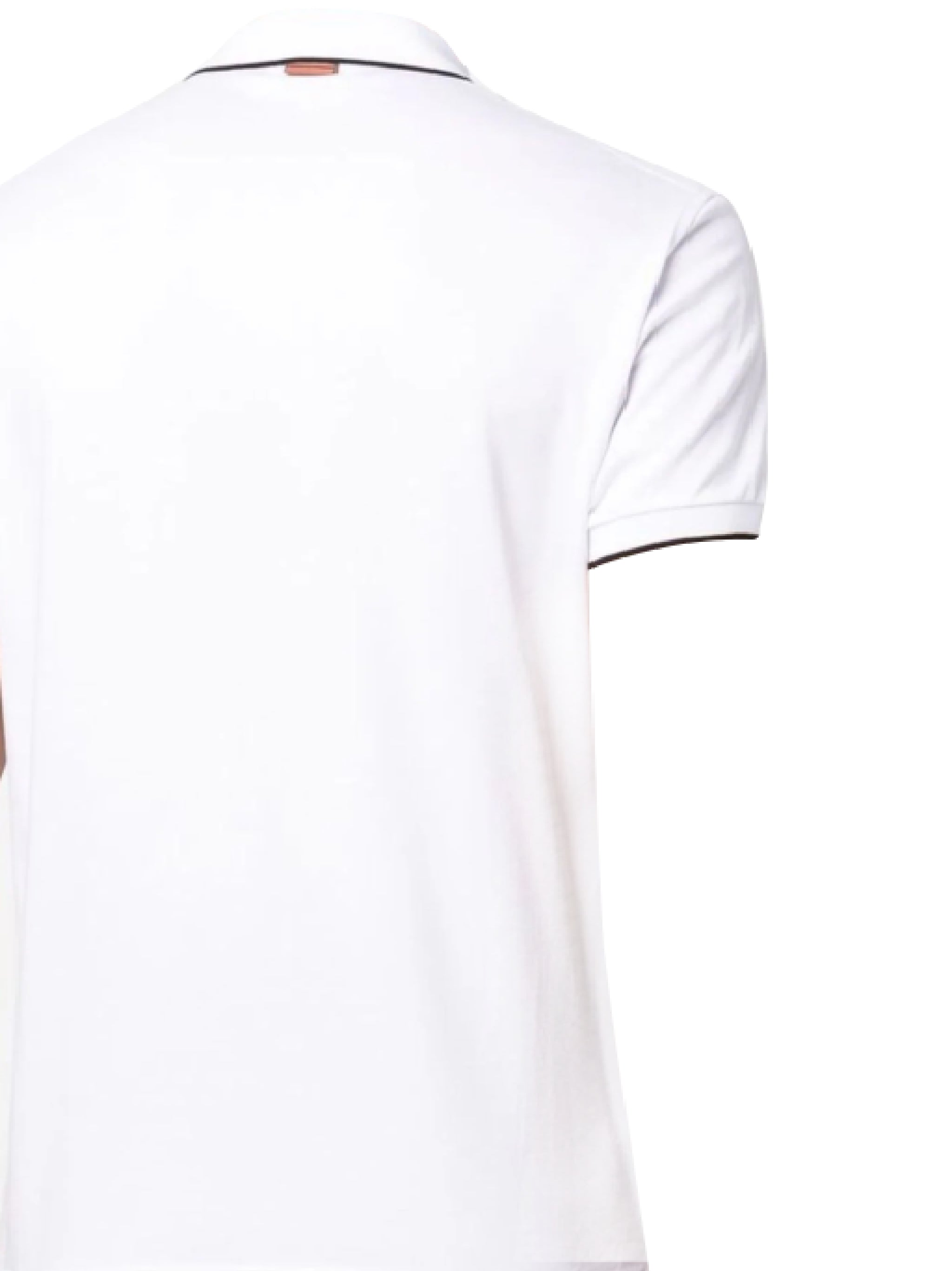 ZEGNA RE7358A5-B746 Man White T-shirts and Polos - Zuklat