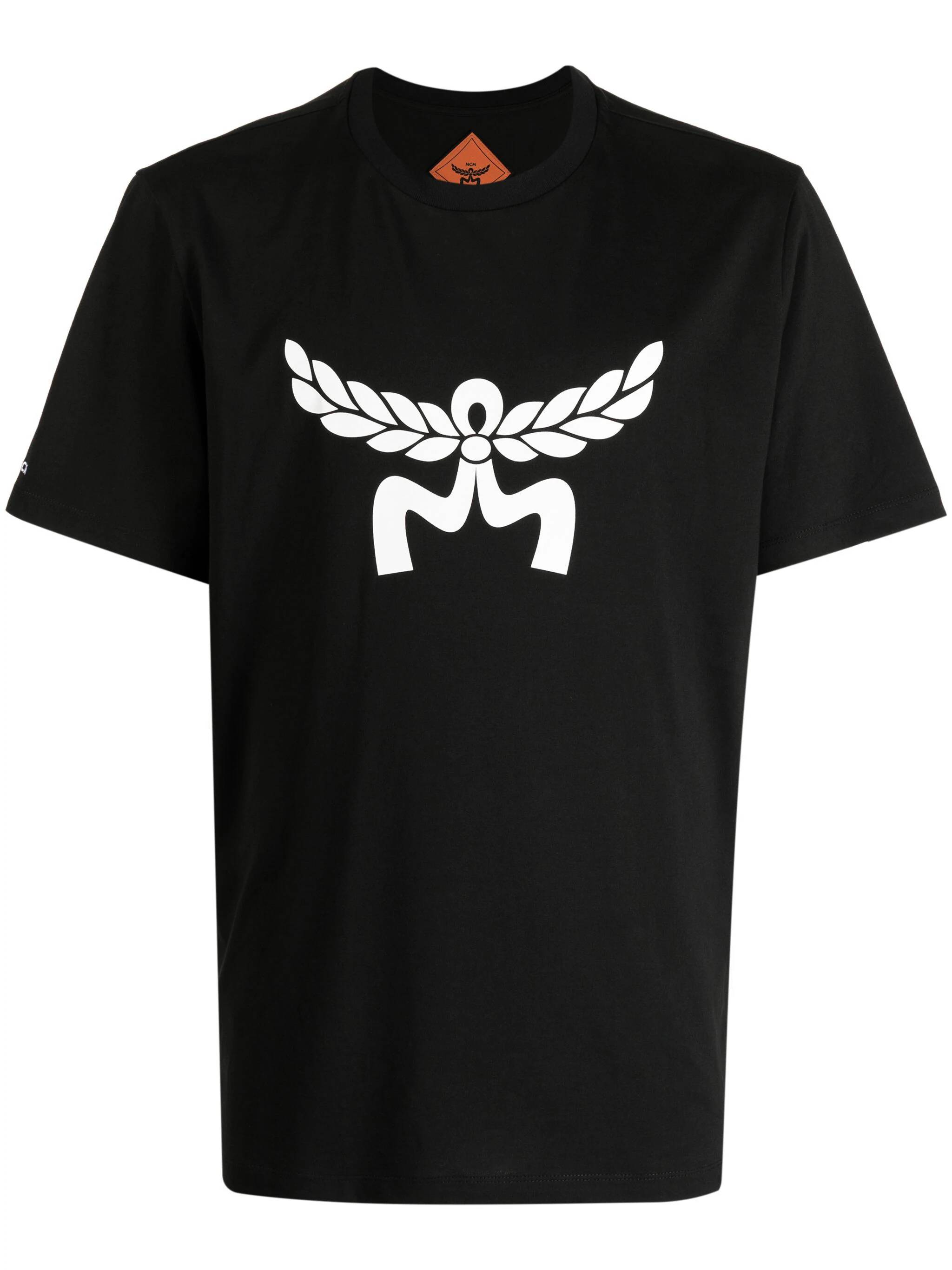 MCM MHTESMM05 Unisex Black T-shirts and Polos - Zuklat