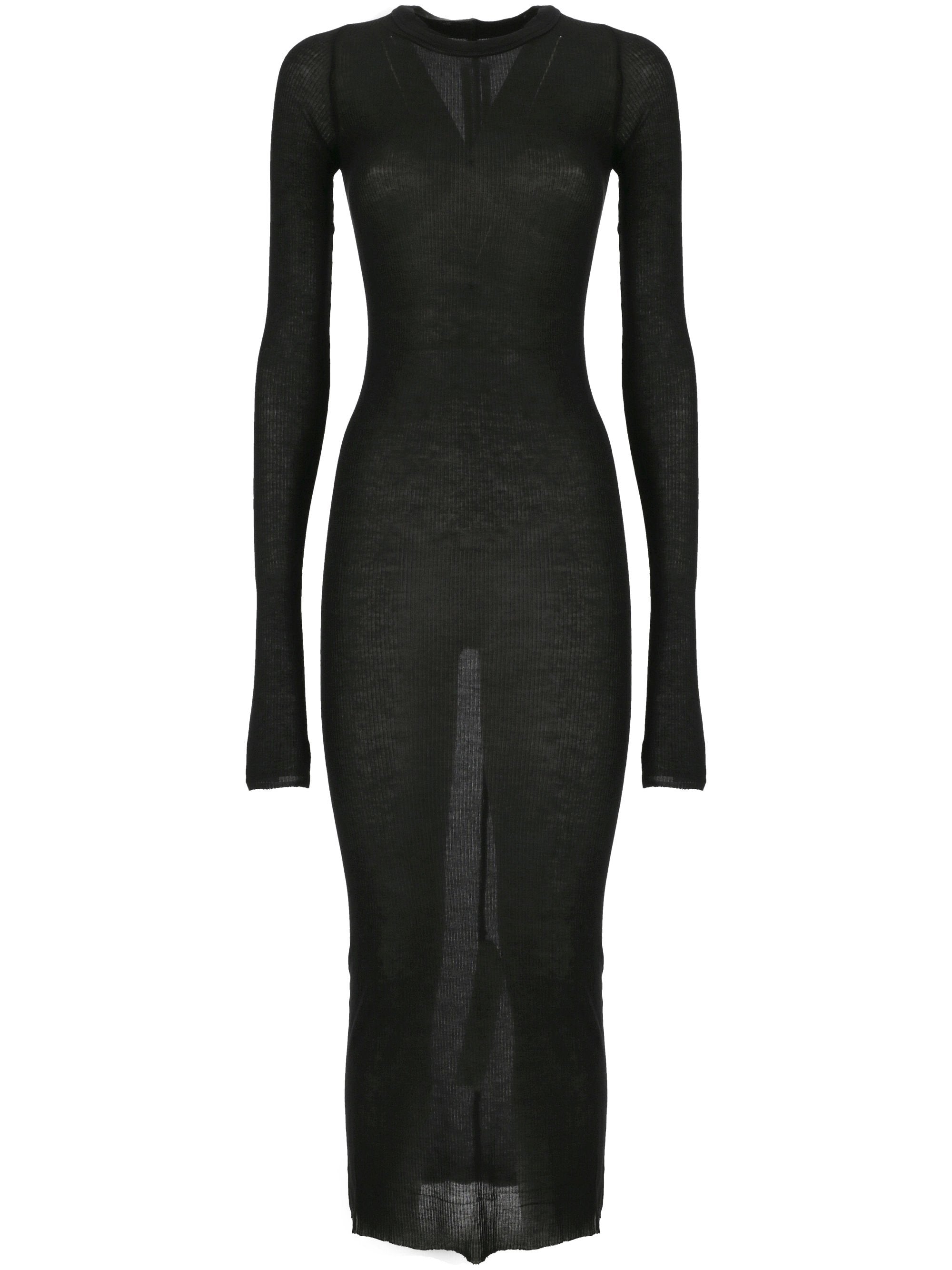 Rick Owens RP02D3546 Woman Black Dresses - Zuklat