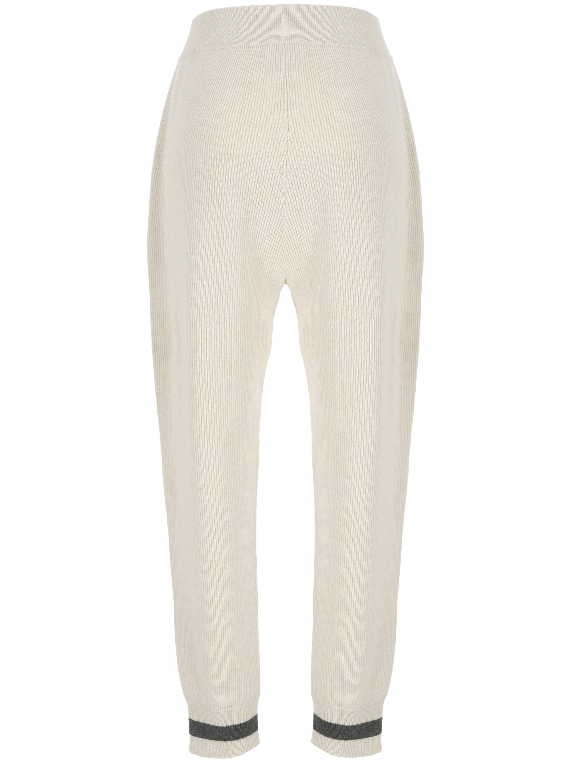 Brunello Cucinelli M12192689 Woman White Trousers - Zuklat