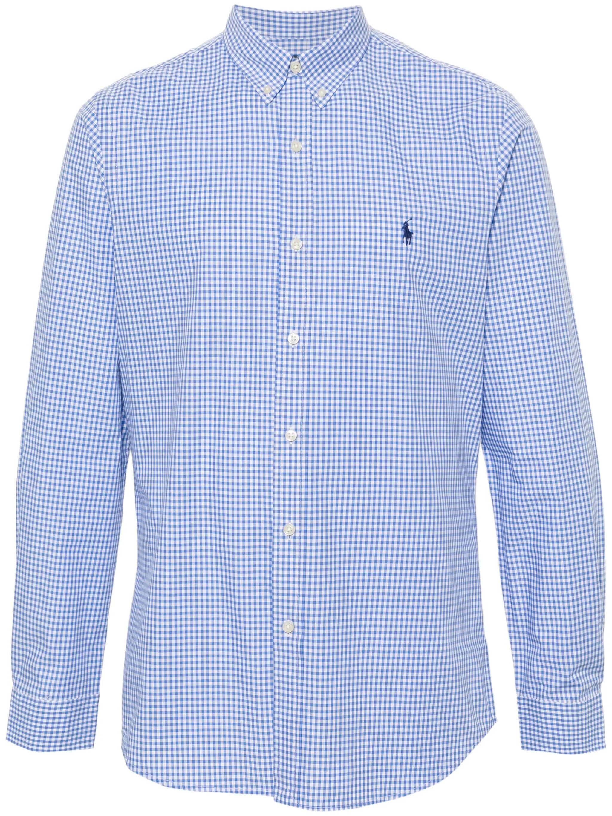 Polo Ralph Lauren 710928254 Man 2863 BLUE/WHITE CHECK Shirts - Zuklat