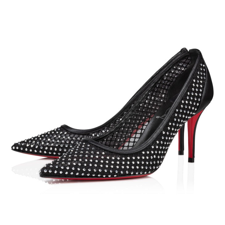 Christian Louboutin 3240170 Woman BLACK-CRY/LIN BLACK With Heel - Zuklat