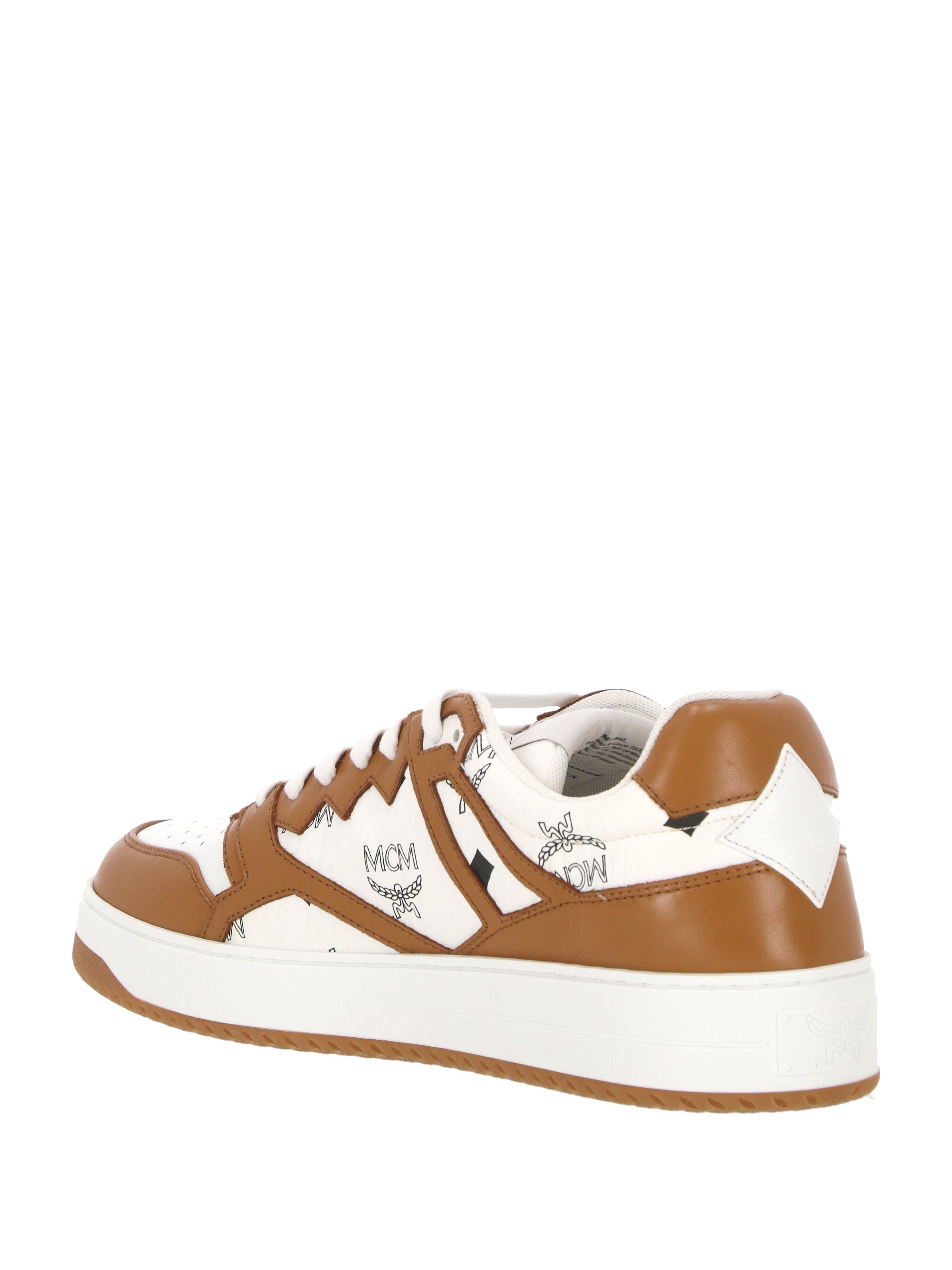 MCM MEXESAJ03 Man COGNAC & OFFWHITE Flat shoes - Zuklat