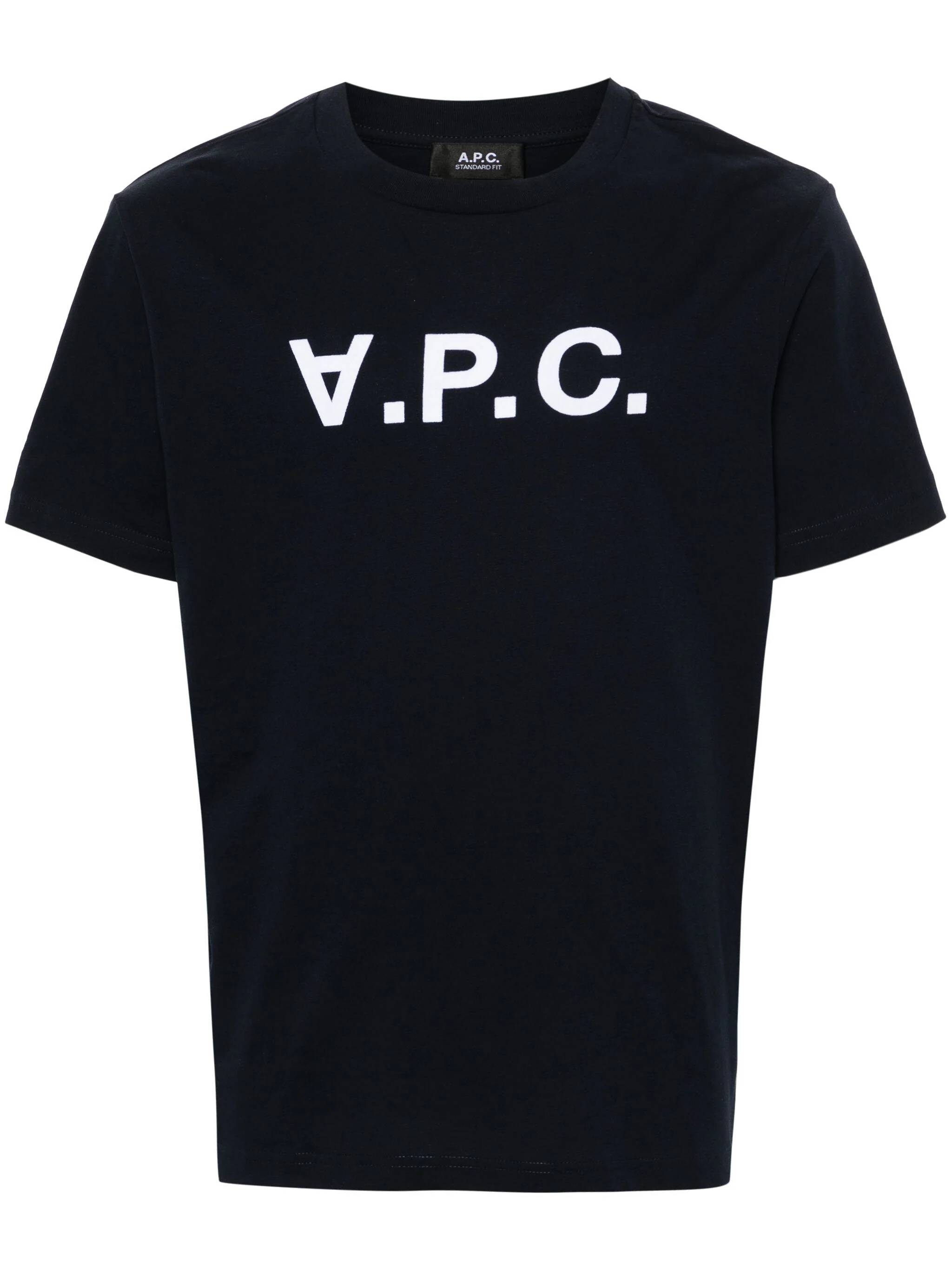 A.P.C. COHBMM26384 Man DARK NAVY/ECRU T-shirts and Polos - Zuklat