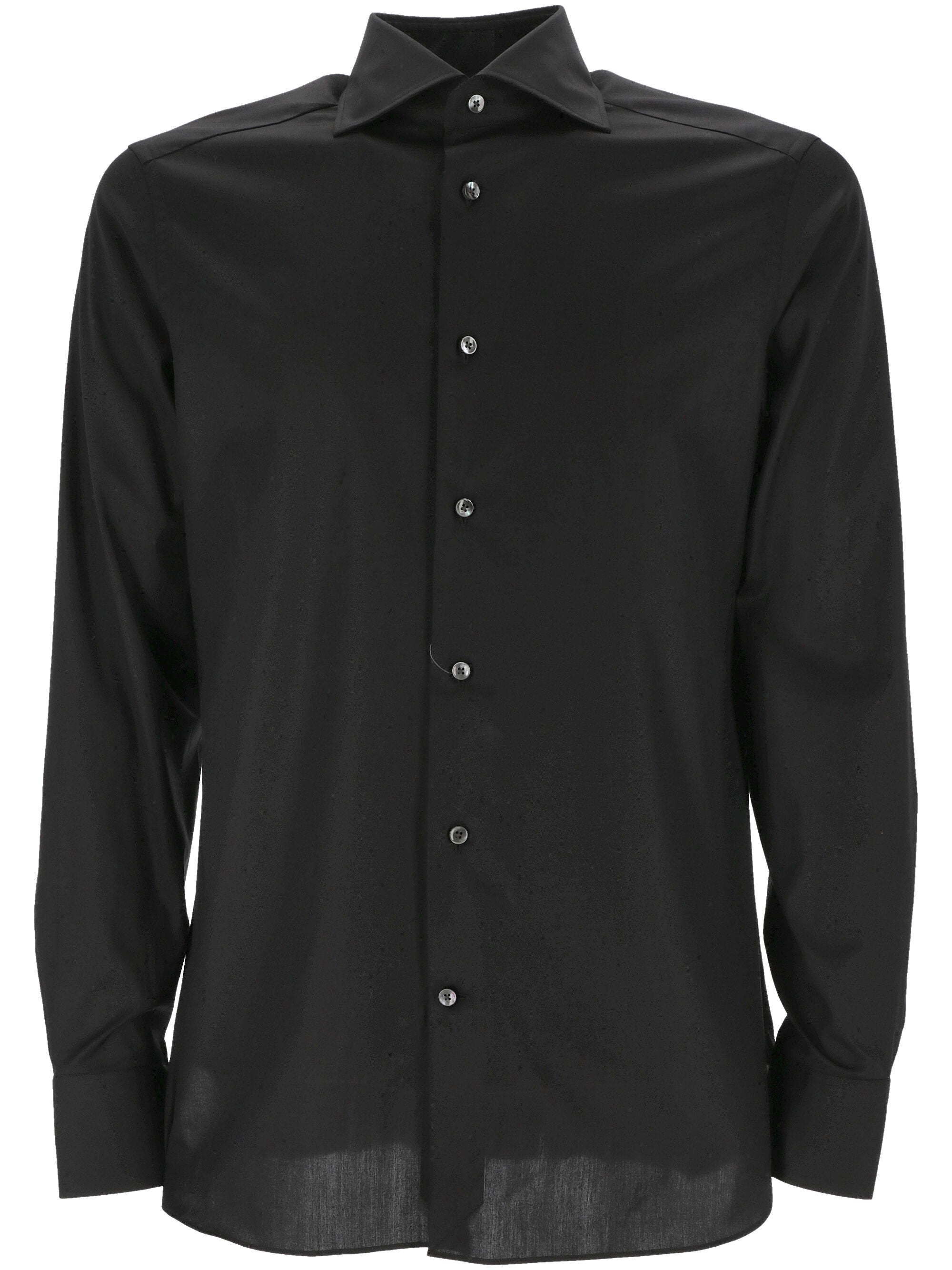 ZEGNA R804104A8-9MS0BA Man Black Shirts - Zuklat