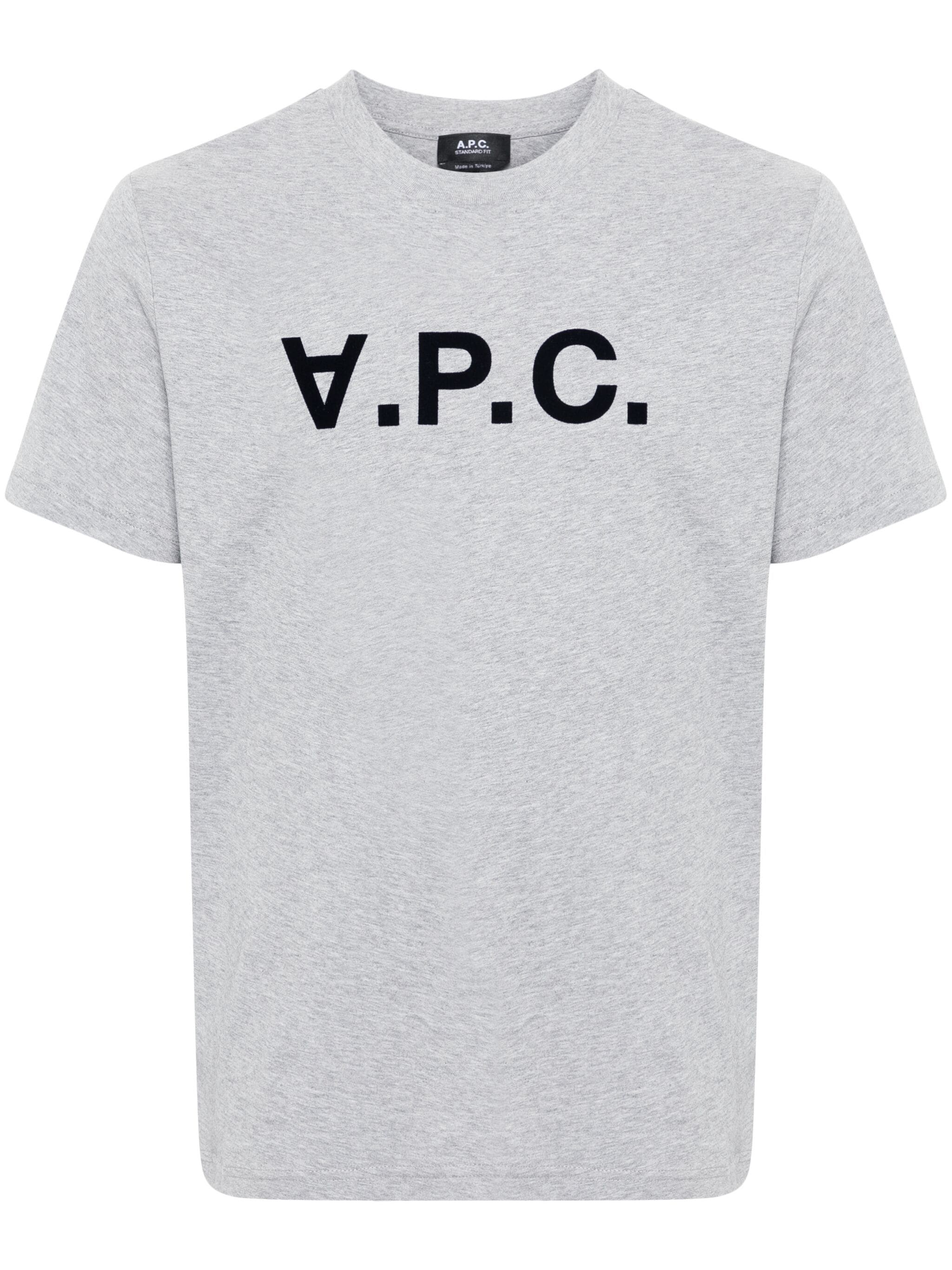 A.P.C. COHBMM26384 Man GRIS CHINE/DARK NAVY T-shirts and Polos - Zuklat