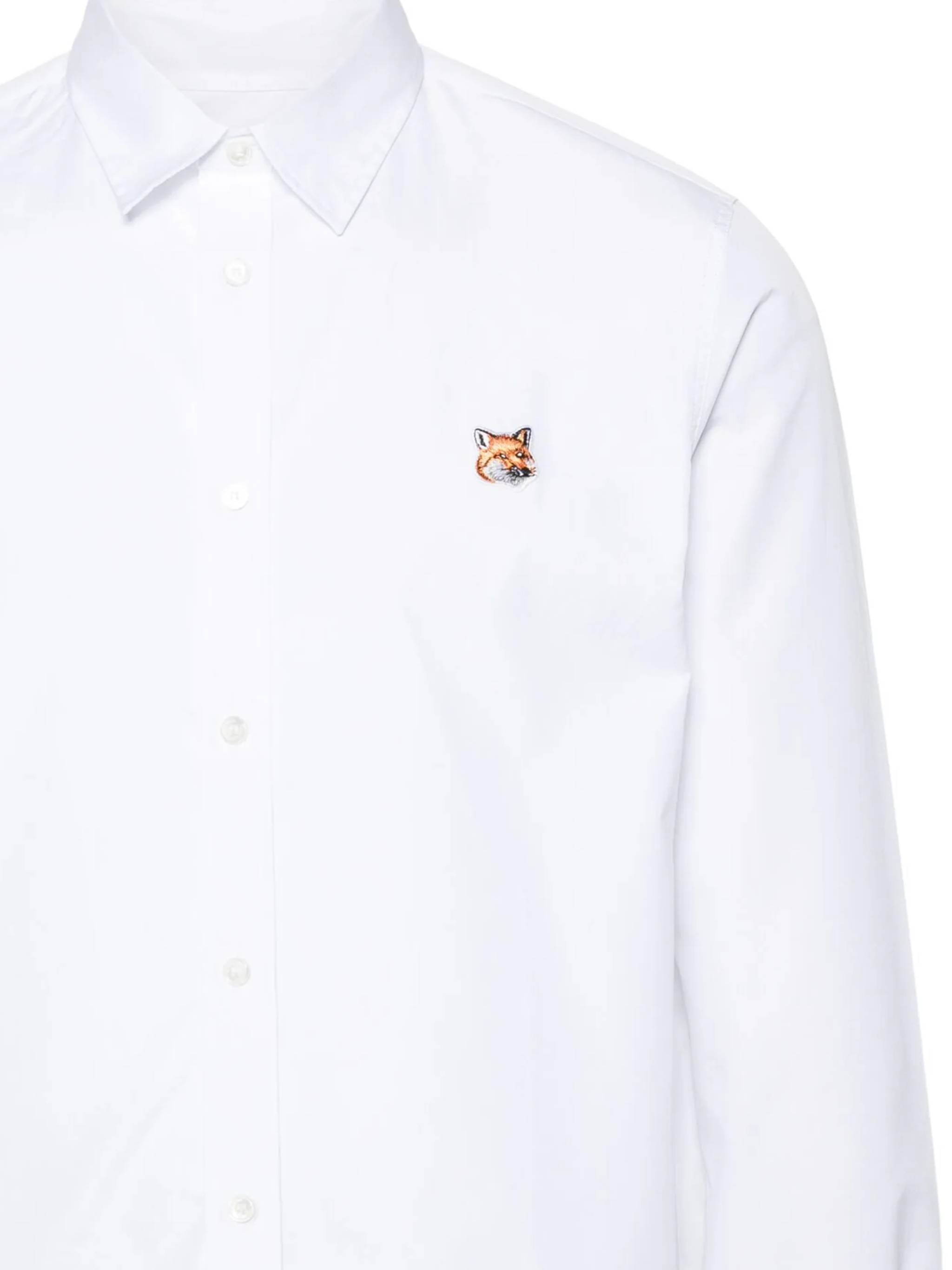 MAISON KITSUNE' MM00409WC5010 Man White Shirts - Zuklat