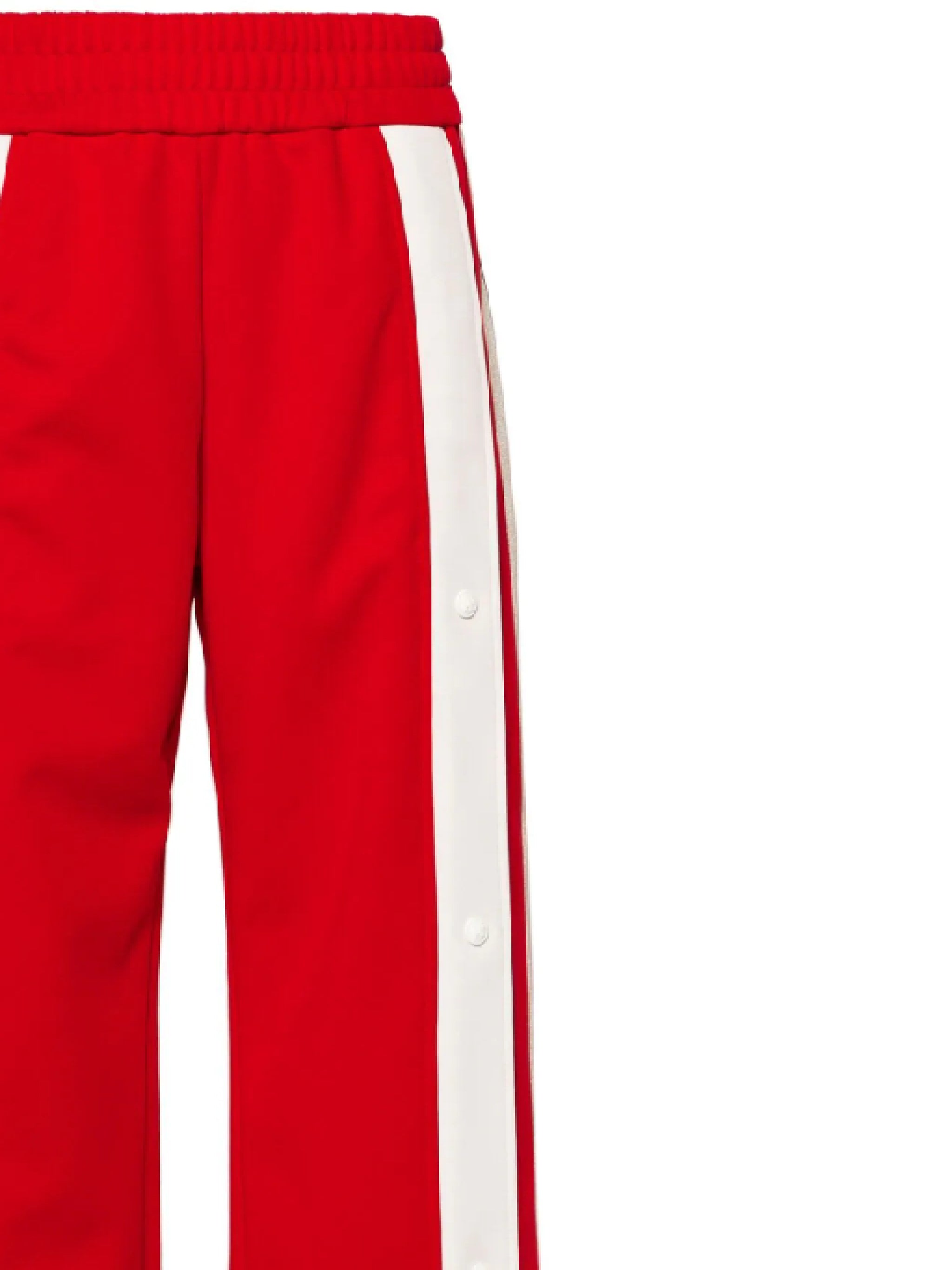 Palm Angels PWCJ027F24FAB001 Woman RED OFF WHITE Trousers - Zuklat