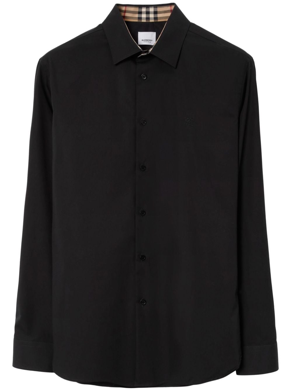 Burberry 8071799 Man Black Shirts - Zuklat