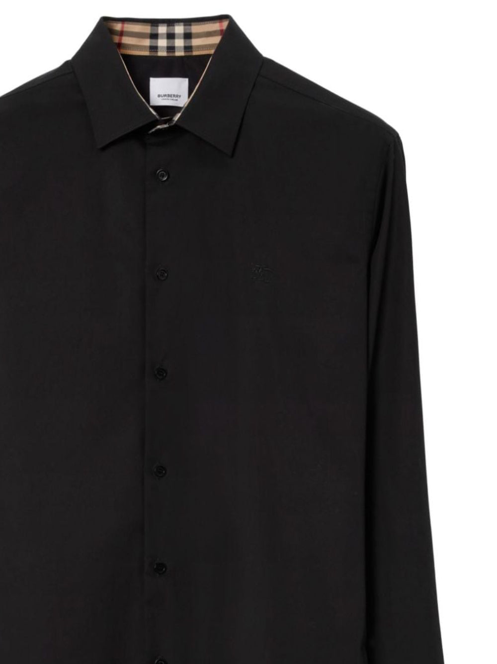 Burberry 8071799 Man Black Shirts - Zuklat