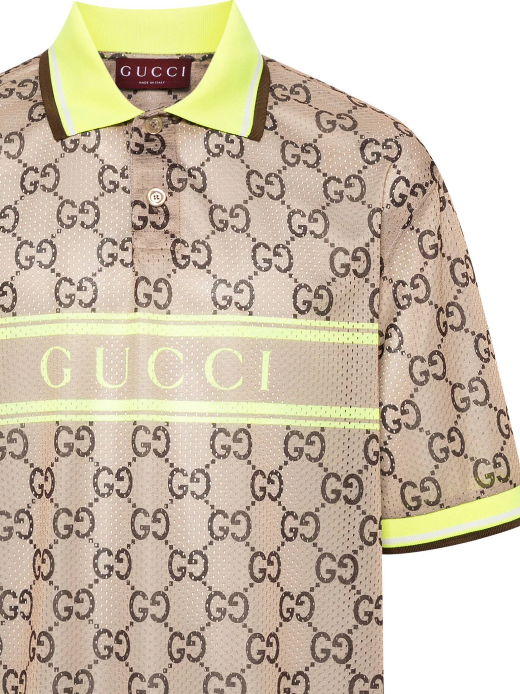 Gucci 787890 Man BEIGE/EBONY/MC T-shirts and Polos - Zuklat