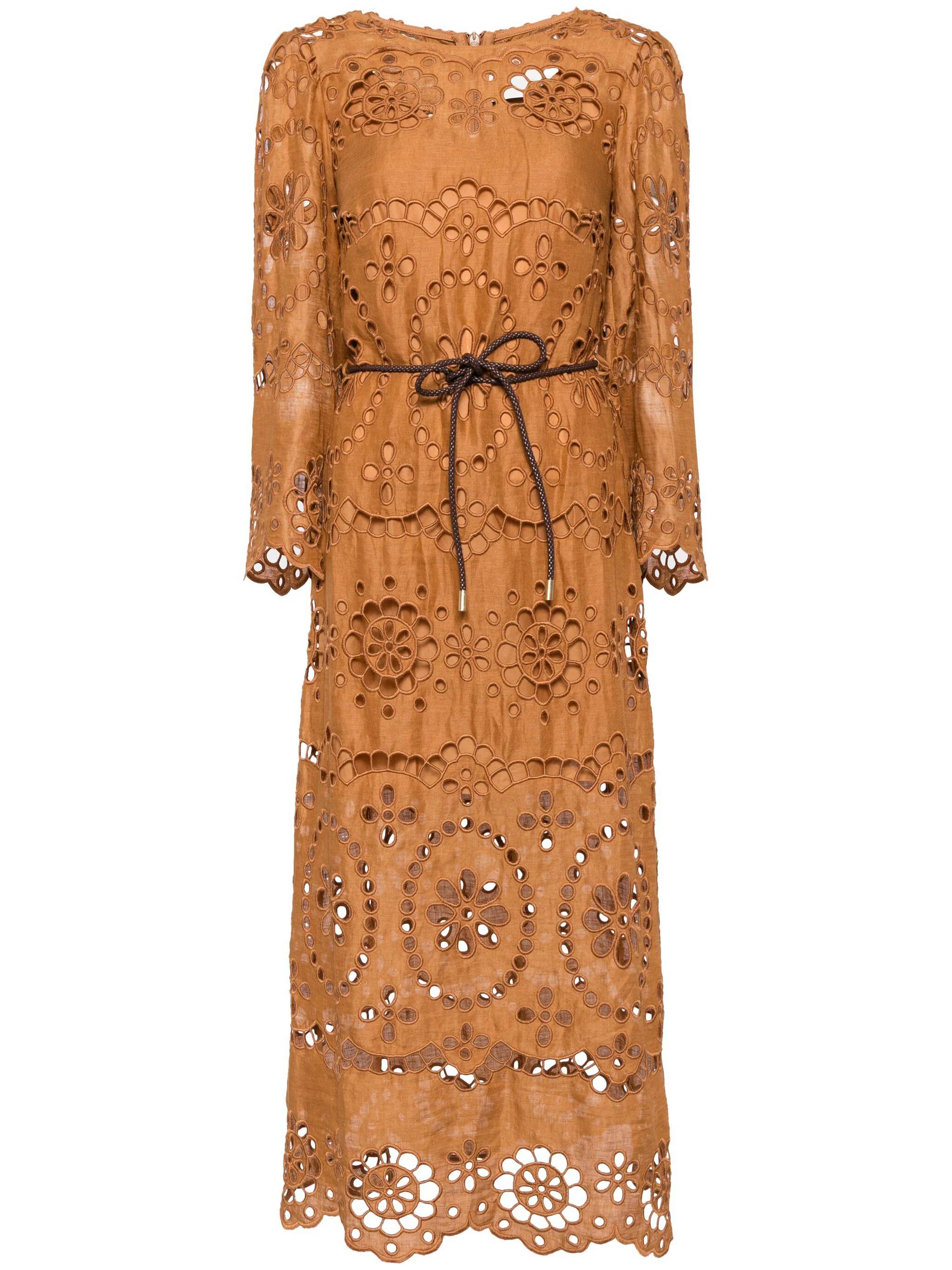 Zimmermann 1444DSS244 Woman Brown Dresses - Zuklat