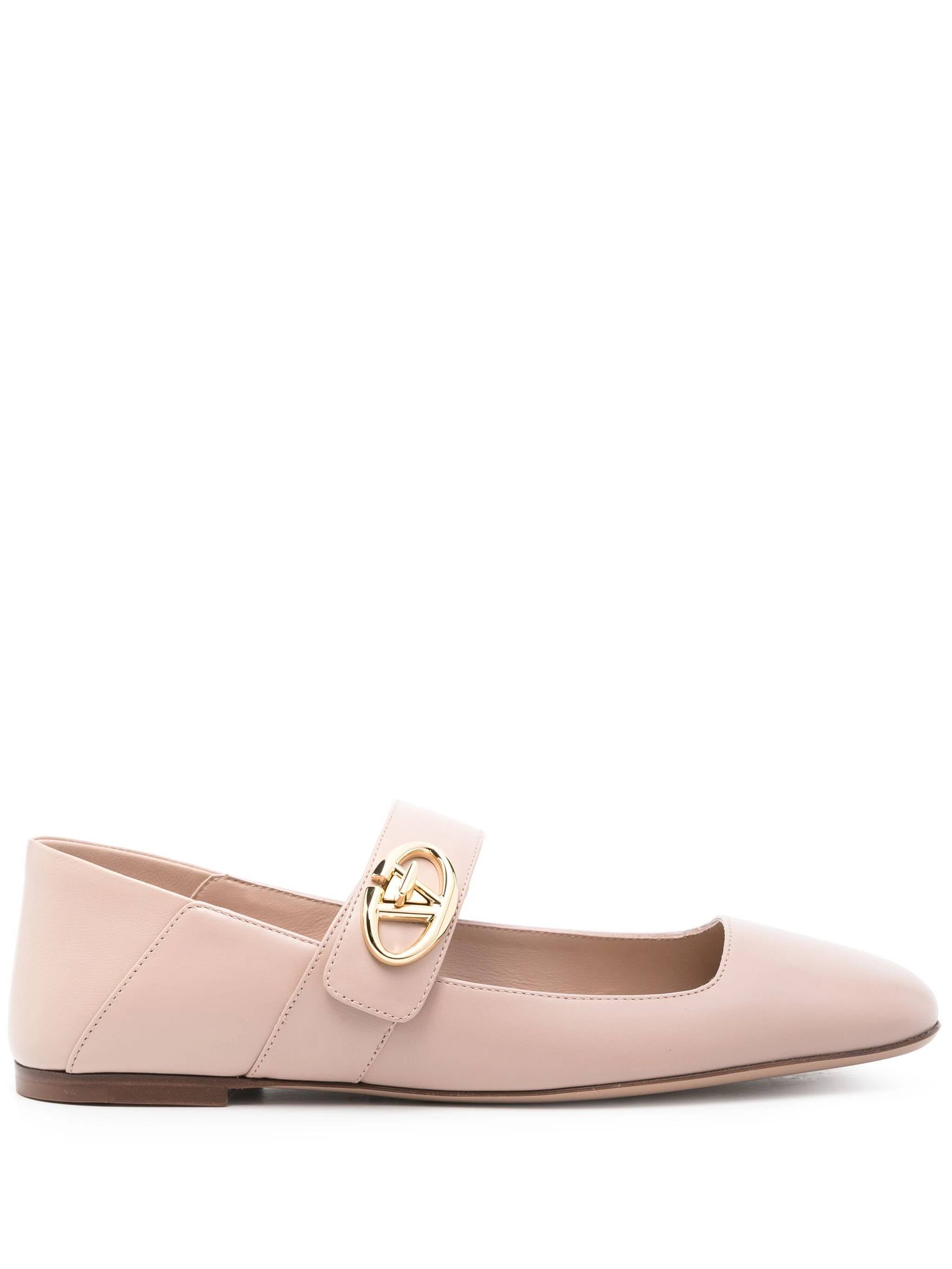 Valentino Garavani 5W2S0JV2 Woman Beige rose Flat shoes - Zuklat