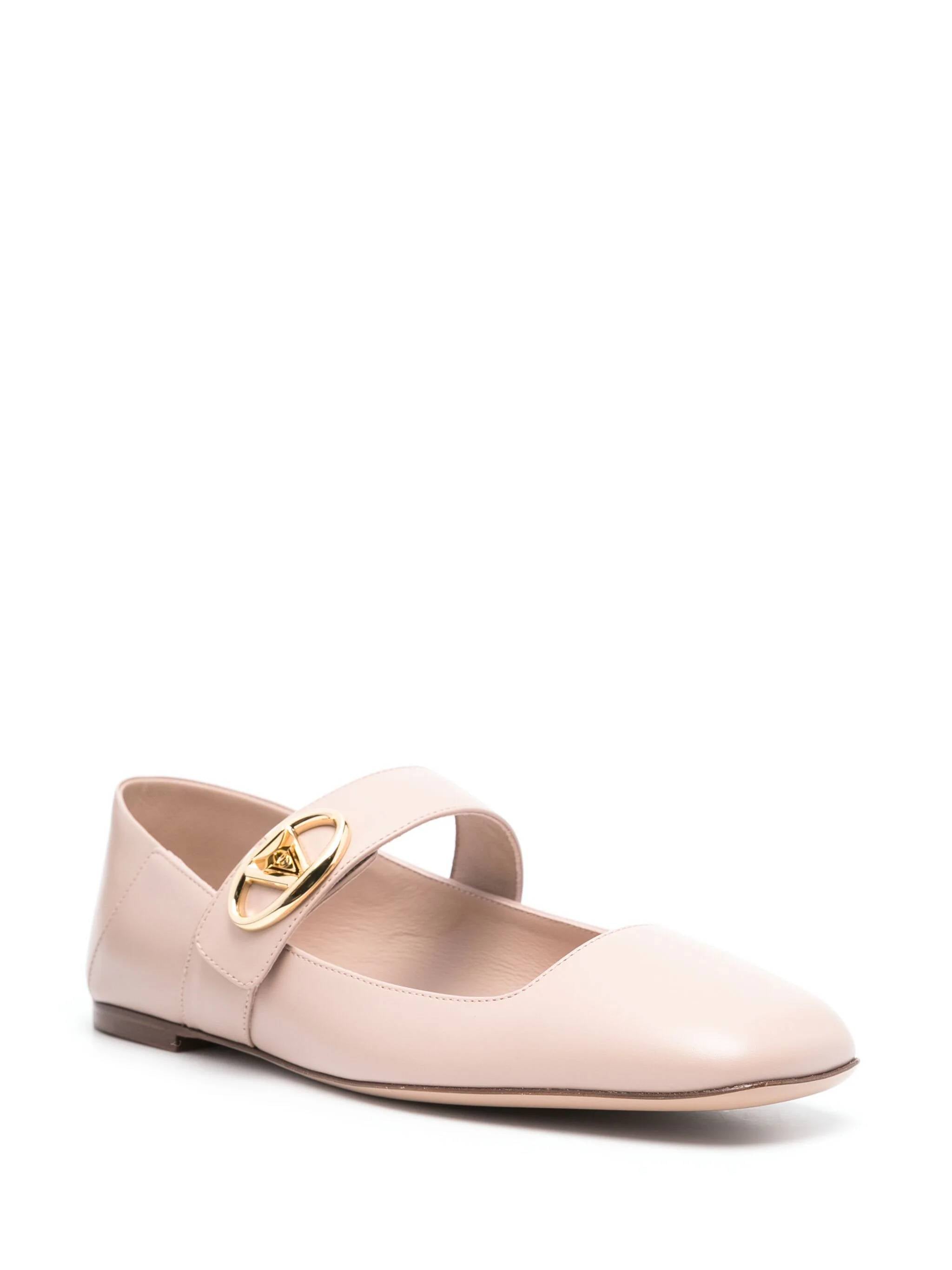 Valentino Garavani 5W2S0JV2 Woman Beige rose Flat shoes - Zuklat